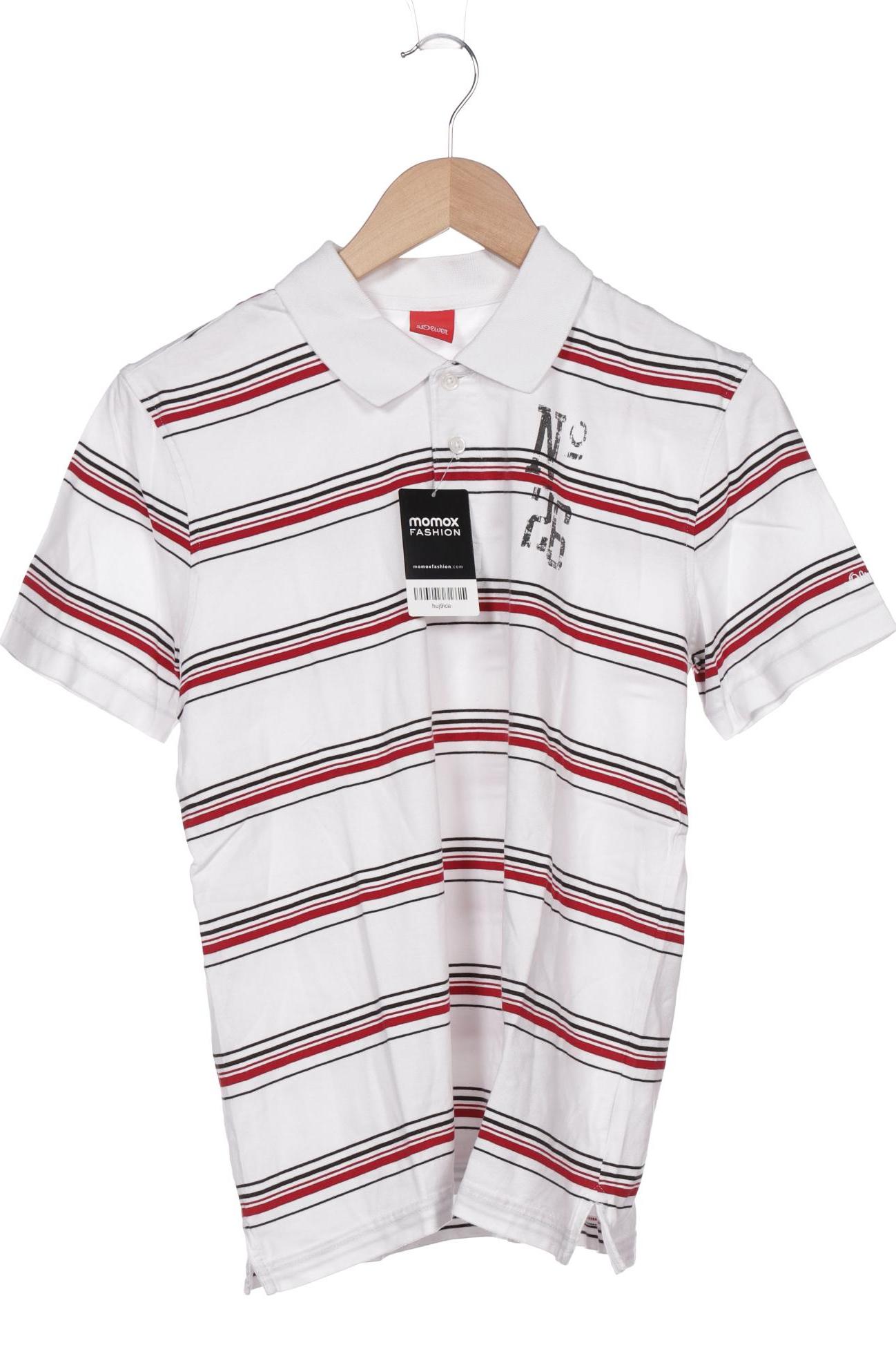 

s.Oliver Herren Poloshirt, weiß, Gr. 46