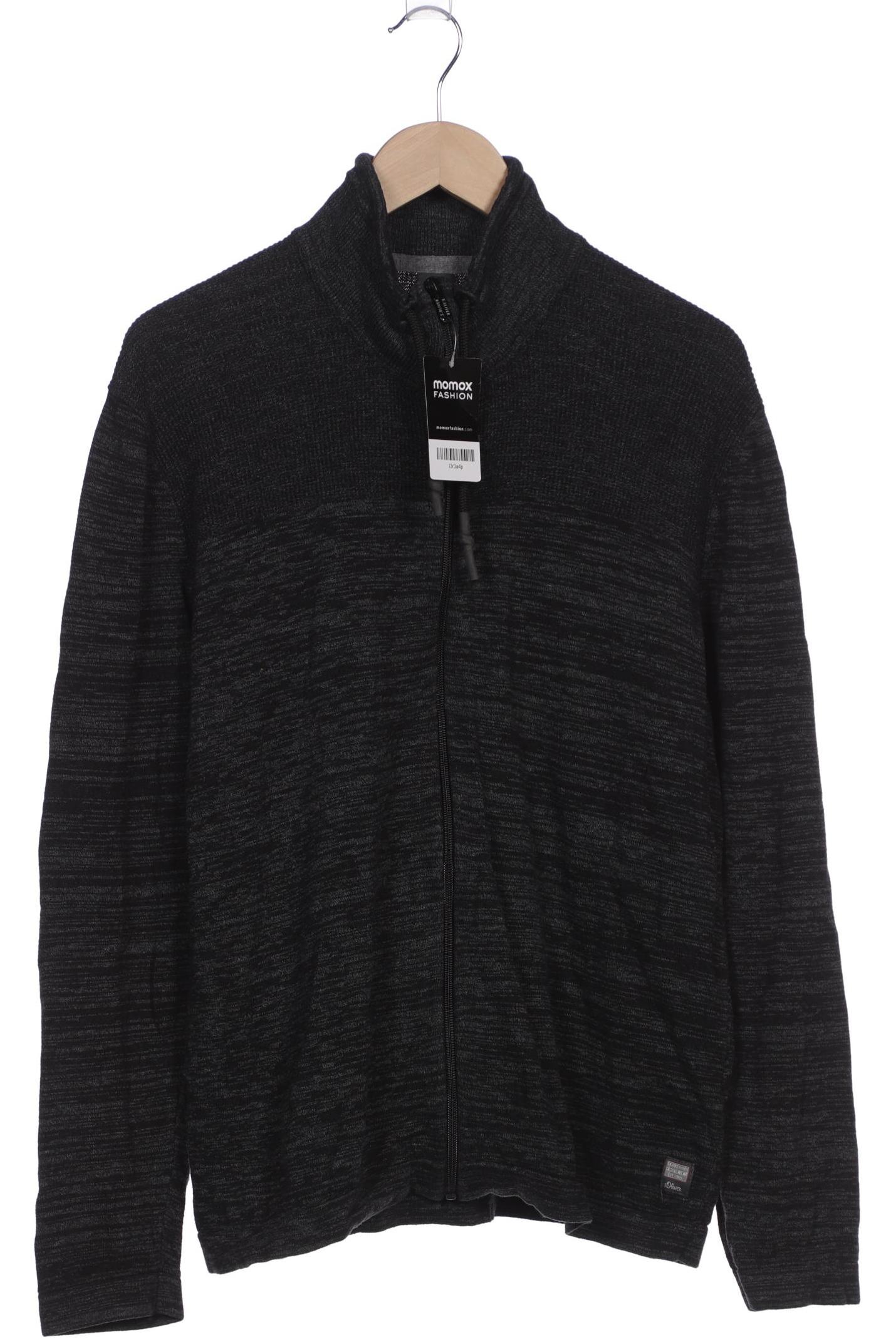 

s.Oliver Herren Strickjacke, schwarz, Gr. 54