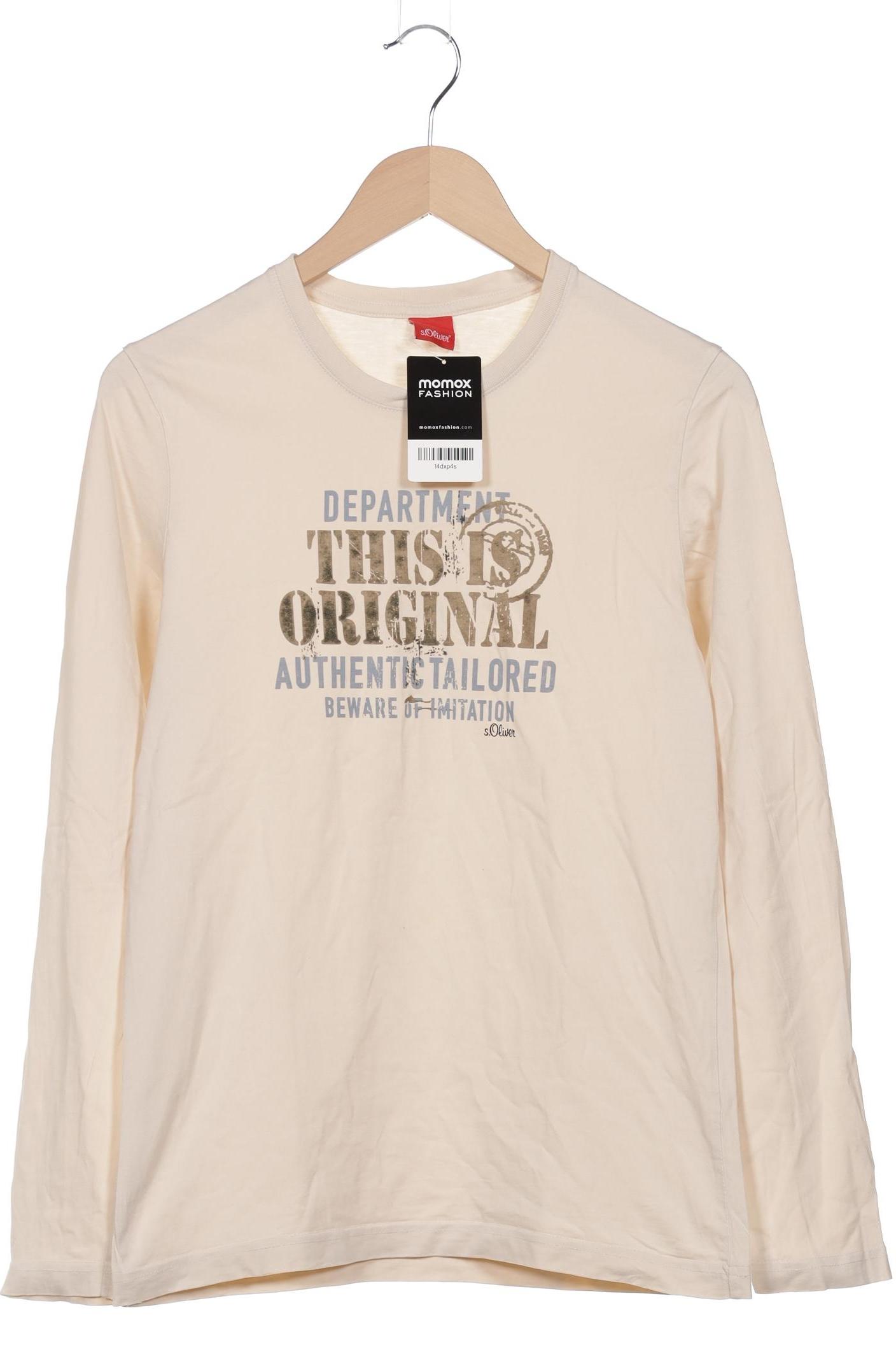 

s.Oliver Herren Langarmshirt, beige, Gr. 46