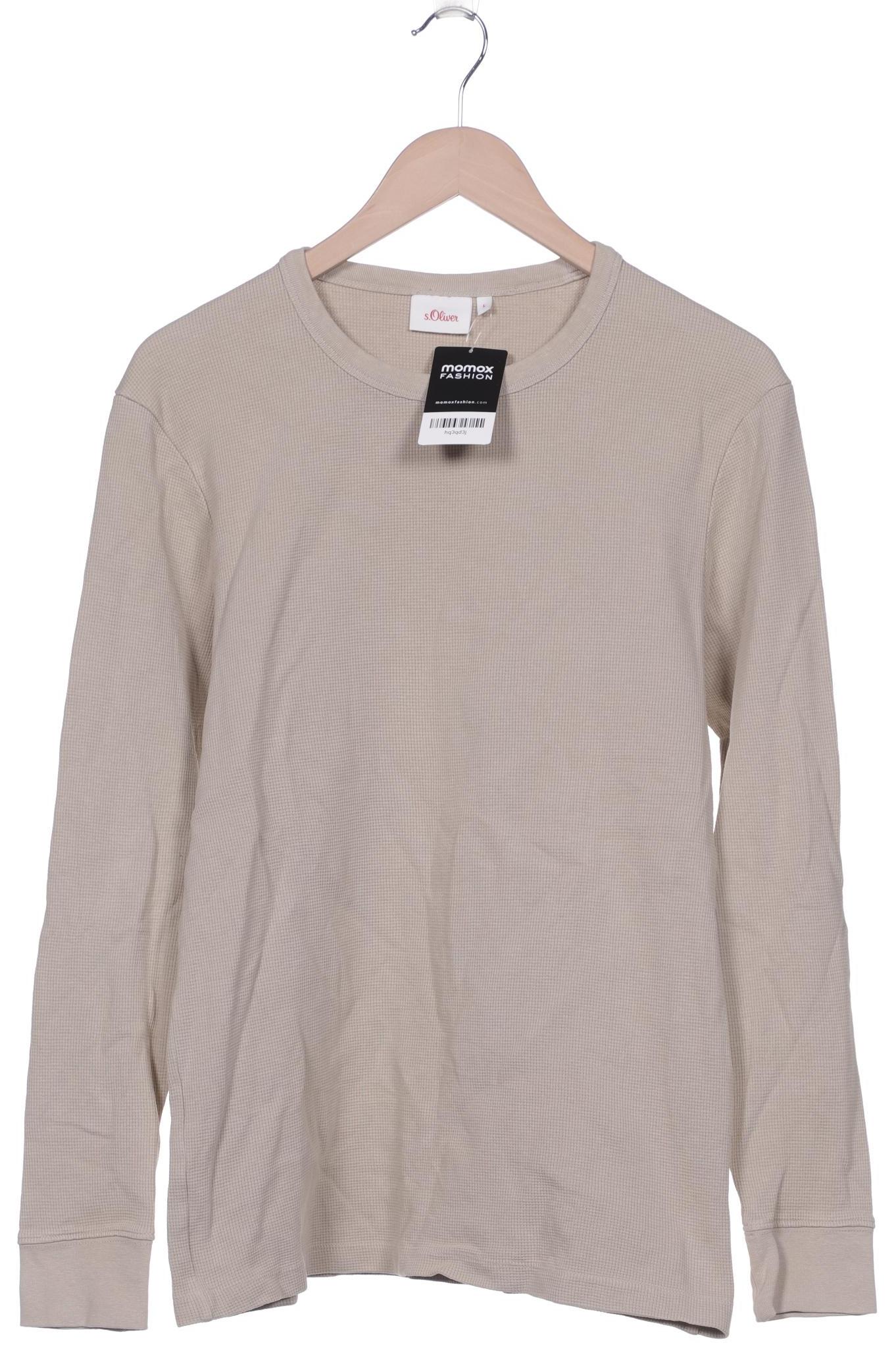 

s.Oliver Herren Langarmshirt, beige, Gr. 52