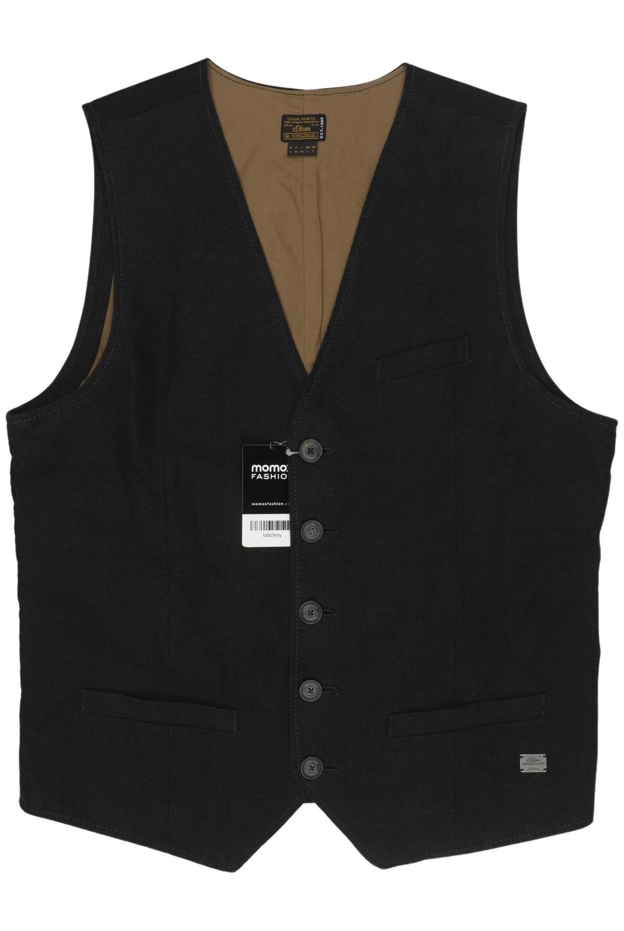 

s.Oliver Herren Weste, schwarz, Gr. 52
