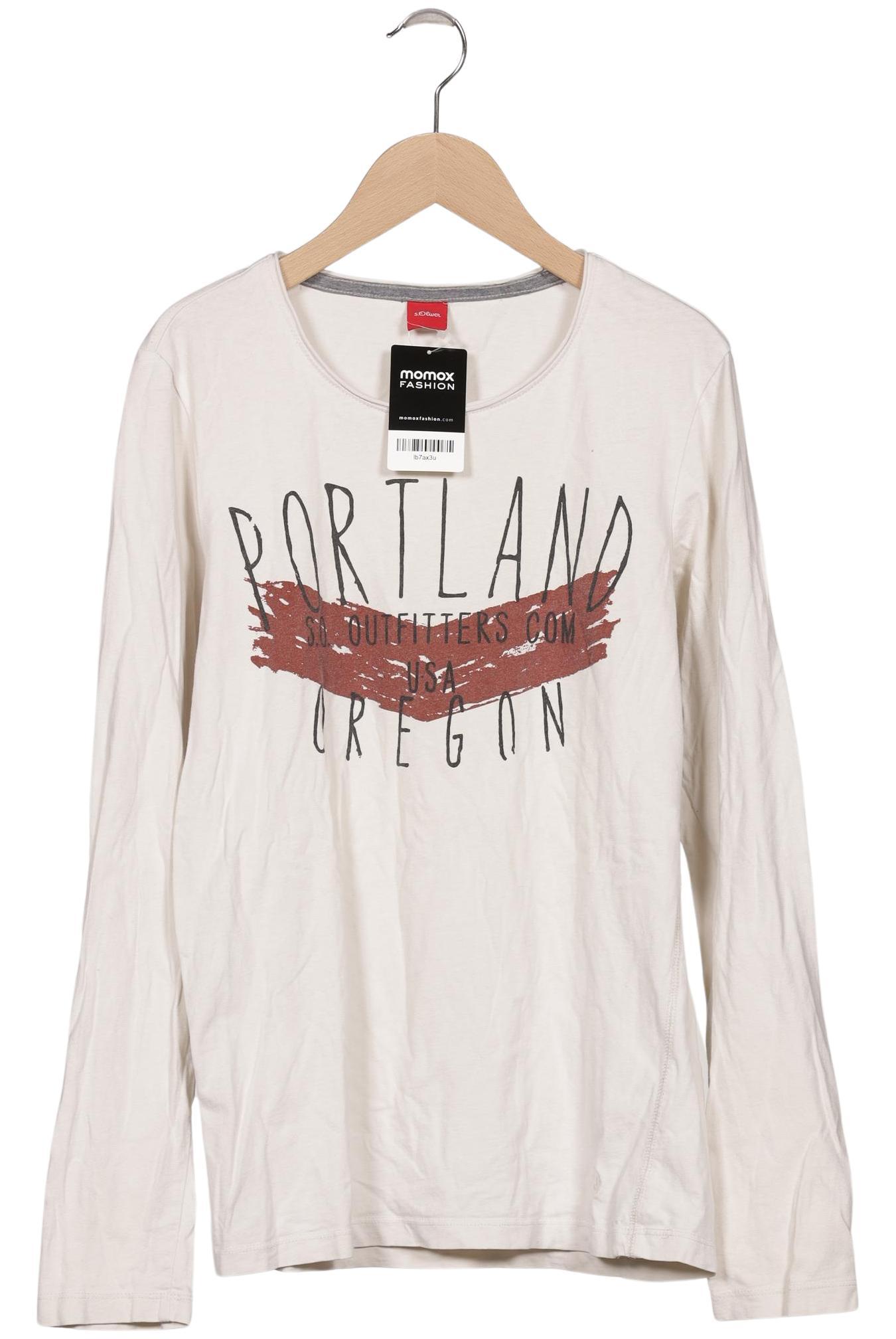 

s.Oliver Herren Langarmshirt, cremeweiß, Gr. 48