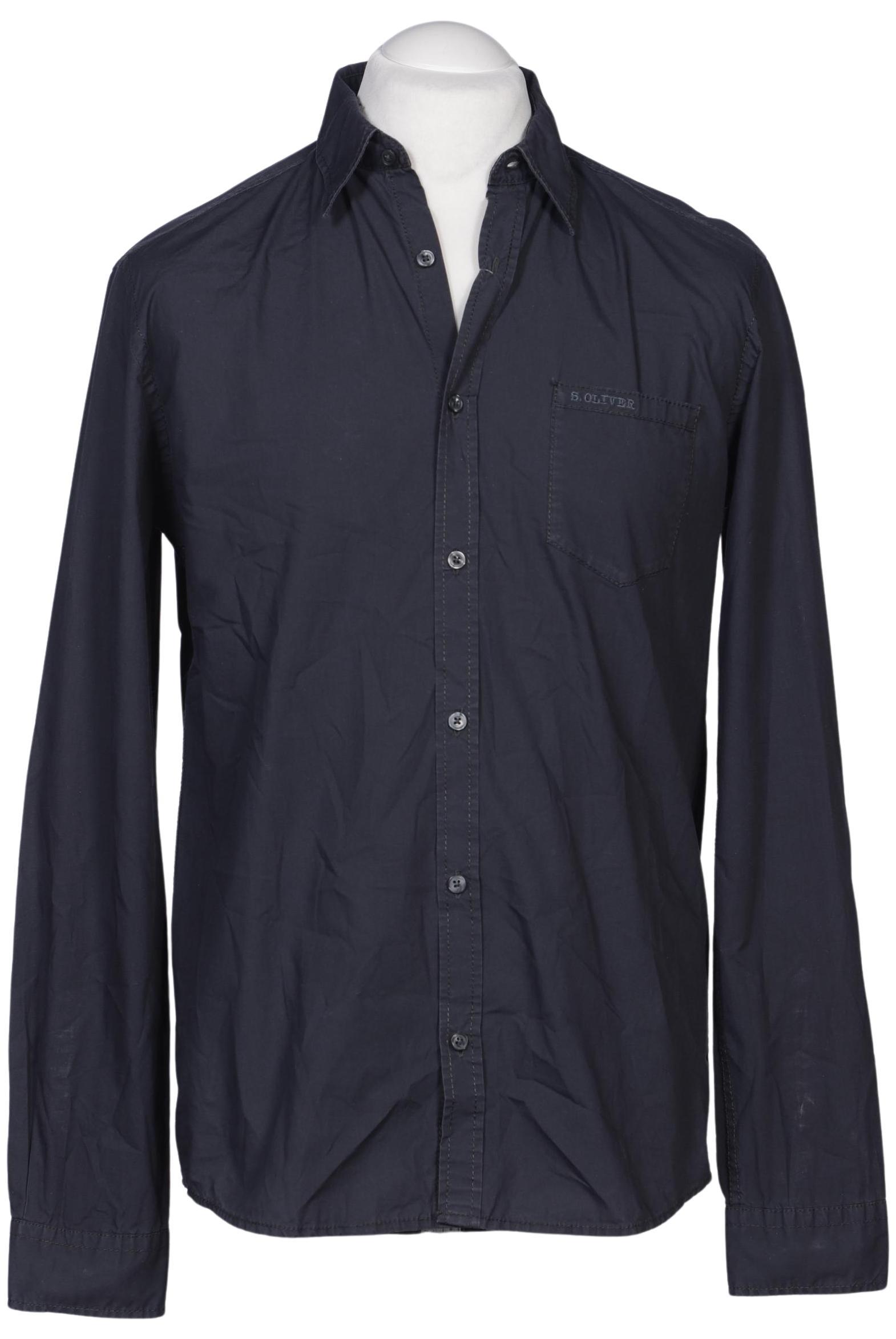 

s.Oliver Herren Hemd, marineblau, Gr. 46