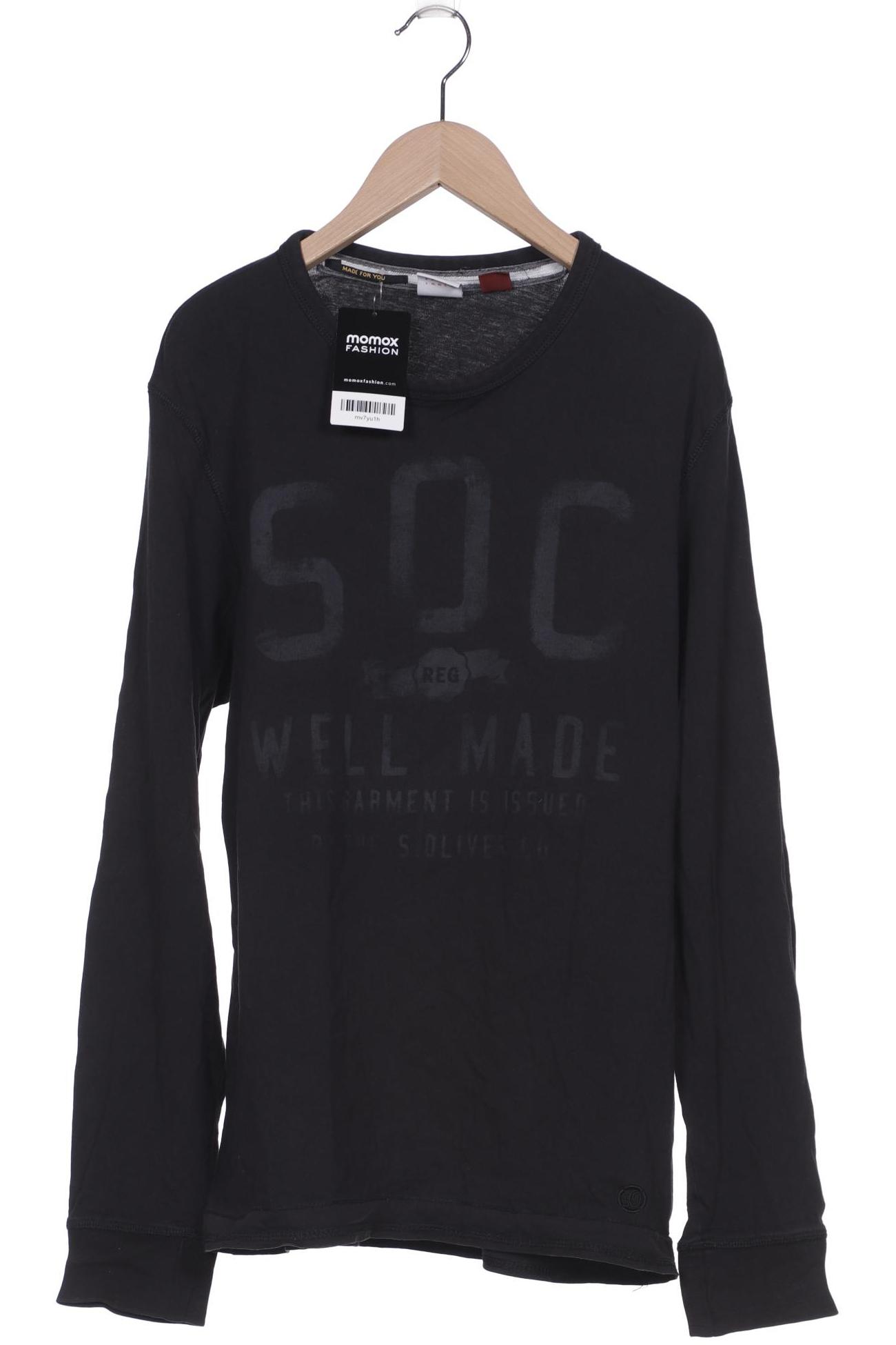 

s.Oliver Herren Langarmshirt, schwarz, Gr. 52