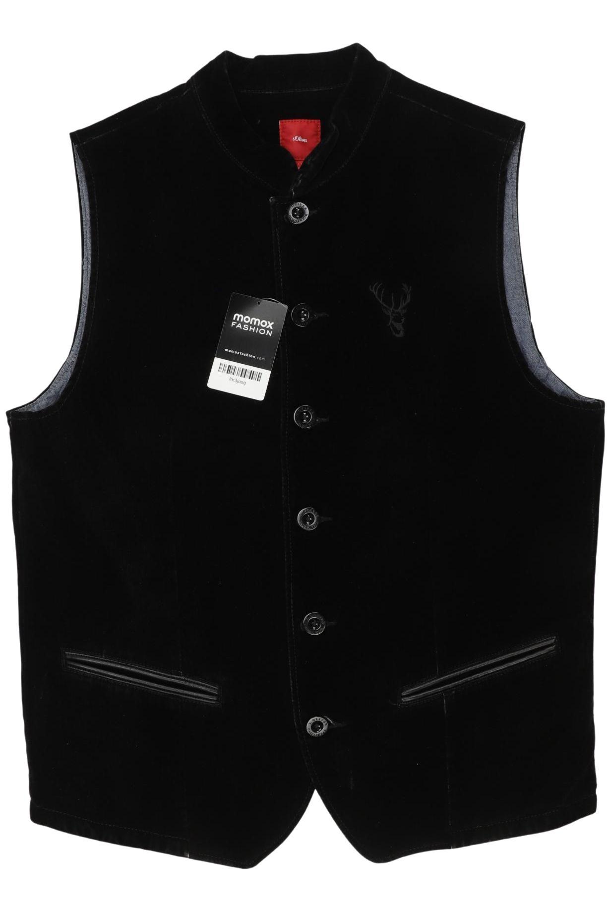 

s.Oliver Herren Weste, schwarz, Gr. 52