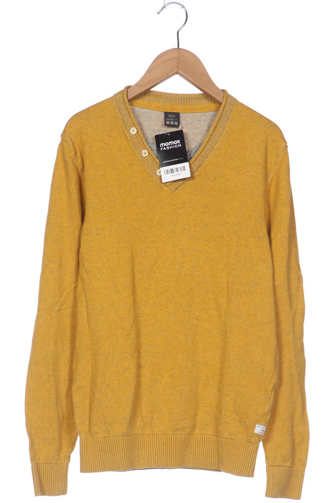 

s.Oliver Herren Pullover, gelb, Gr. 46