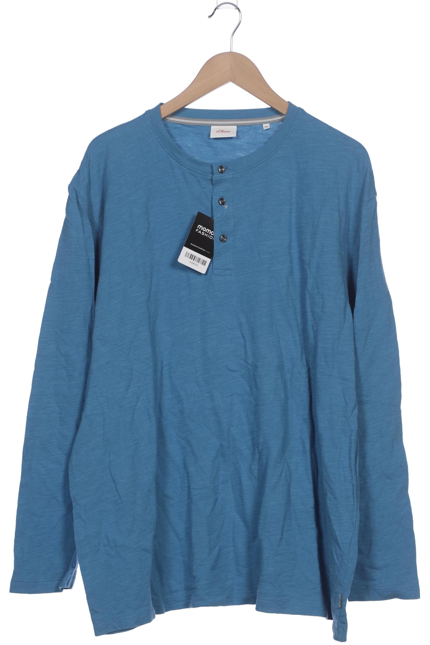 

s.Oliver Herren Langarmshirt, blau, Gr. 58