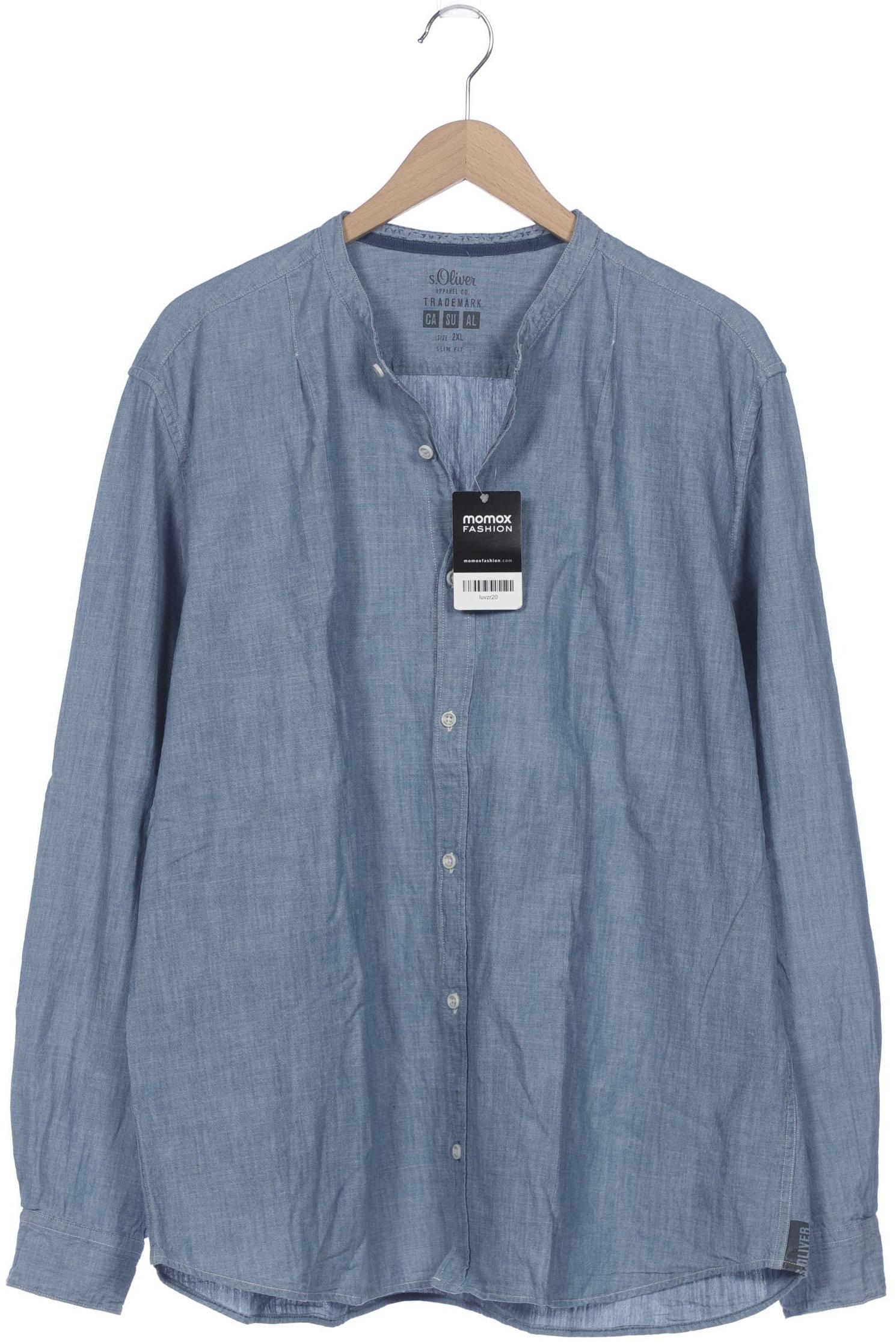 

s.Oliver Herren Hemd, blau, Gr. 56