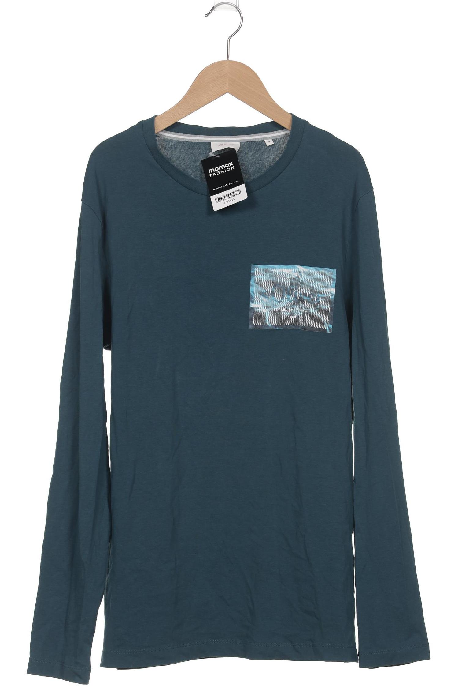 

s.Oliver Herren Langarmshirt, türkis, Gr. 48