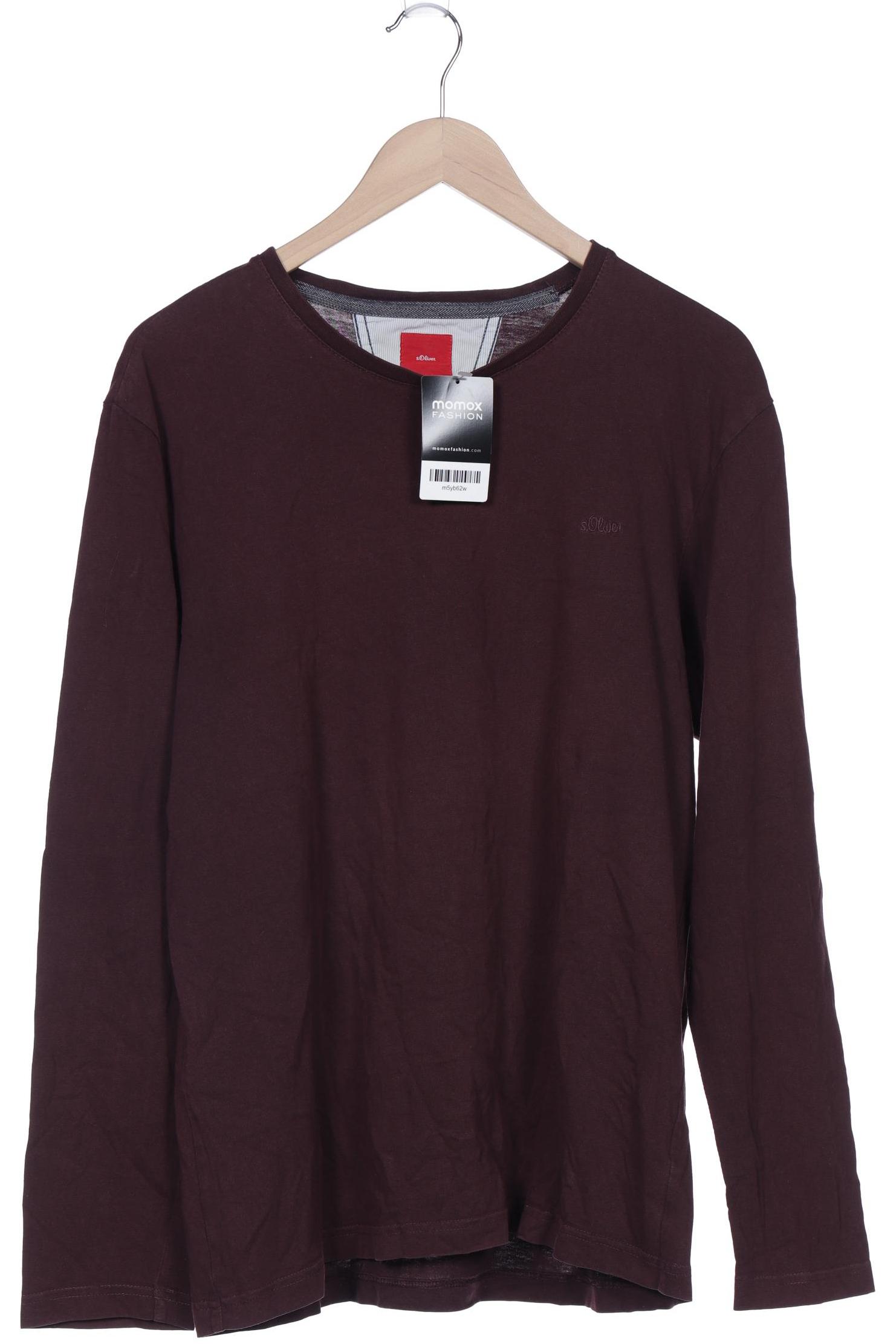

s.Oliver Herren Langarmshirt, bordeaux, Gr. 54