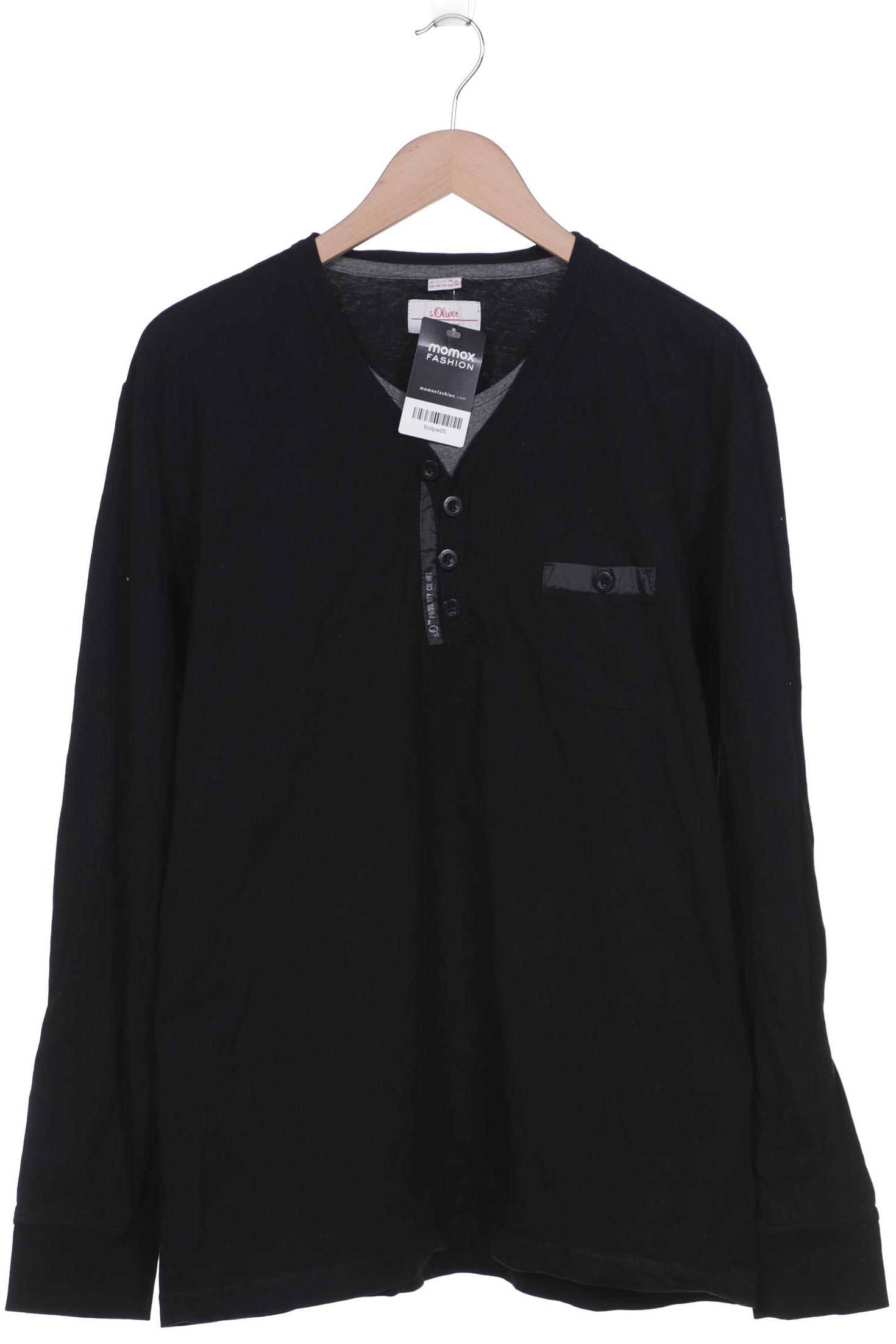 

s.Oliver Herren Langarmshirt, schwarz