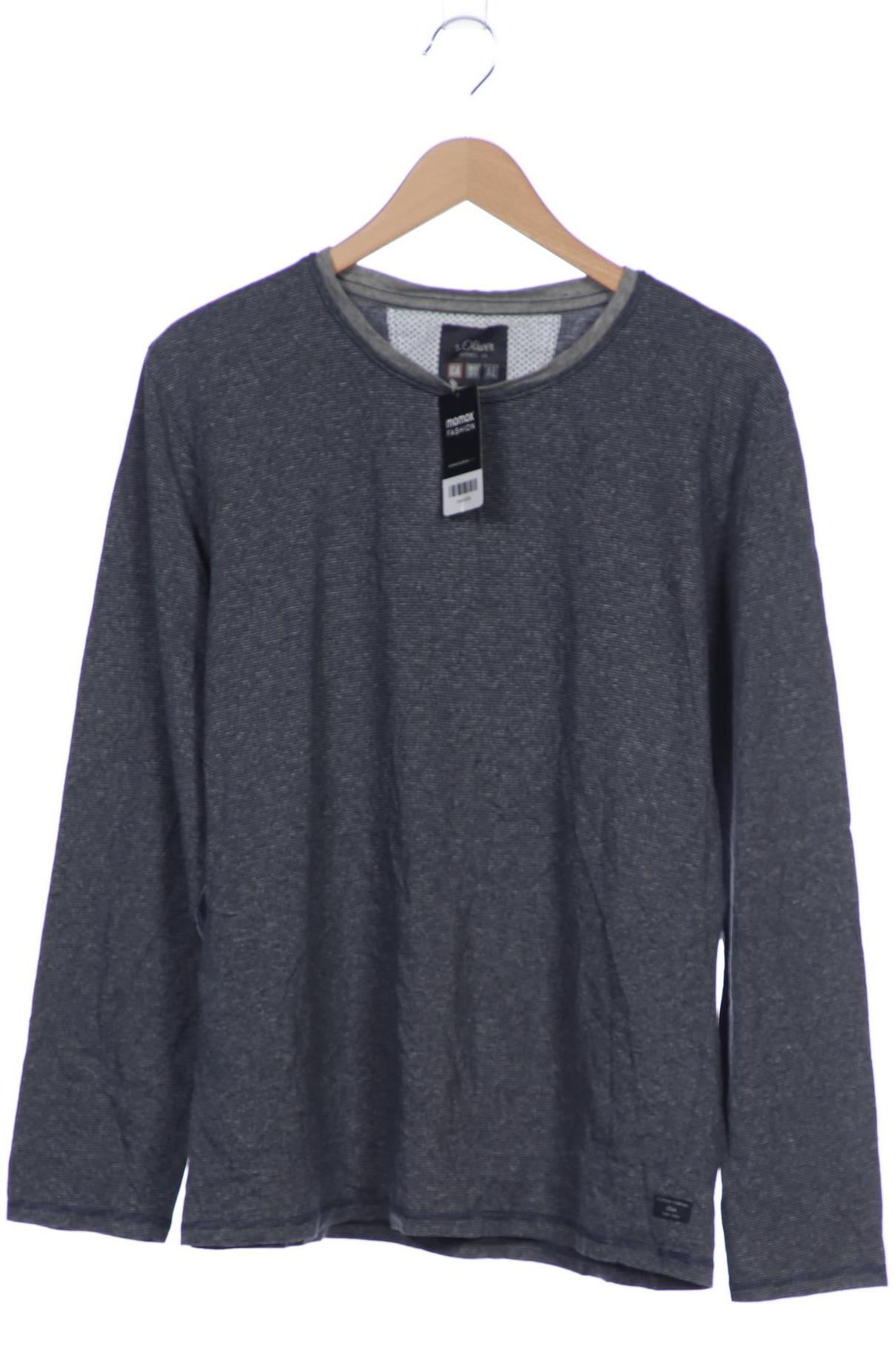 

s.Oliver Herren Langarmshirt, marineblau, Gr. 54