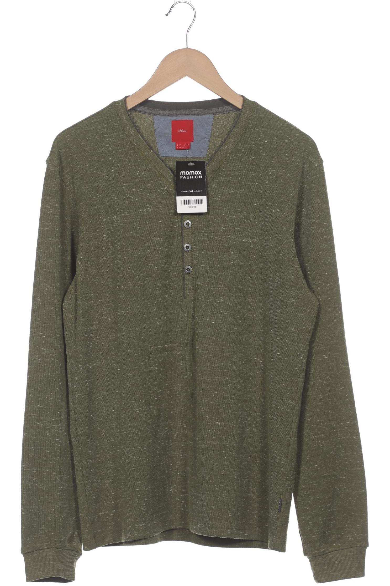

s.Oliver Herren Langarmshirt, grün, Gr. 52