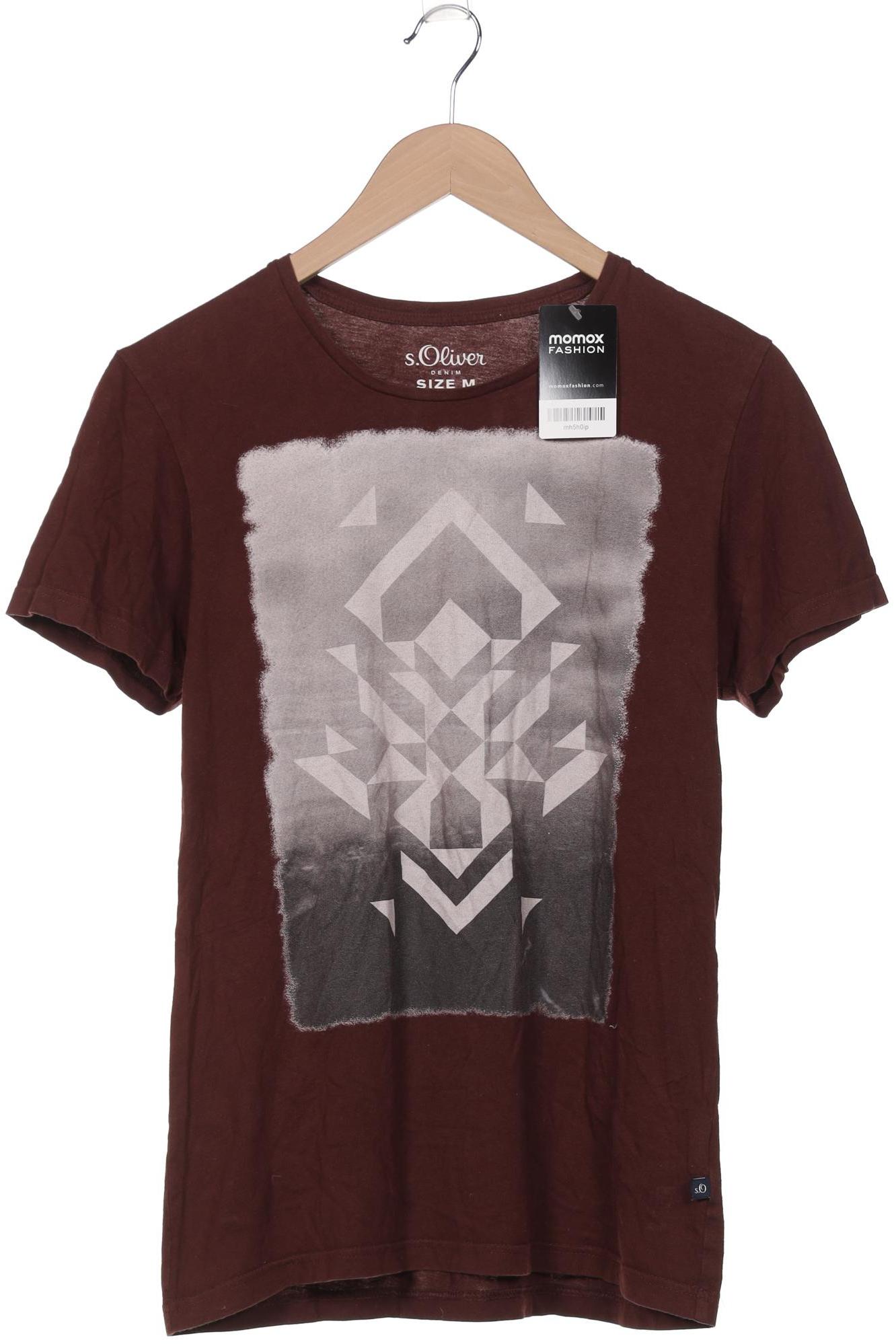 

s.Oliver Herren T-Shirt, braun, Gr. 48