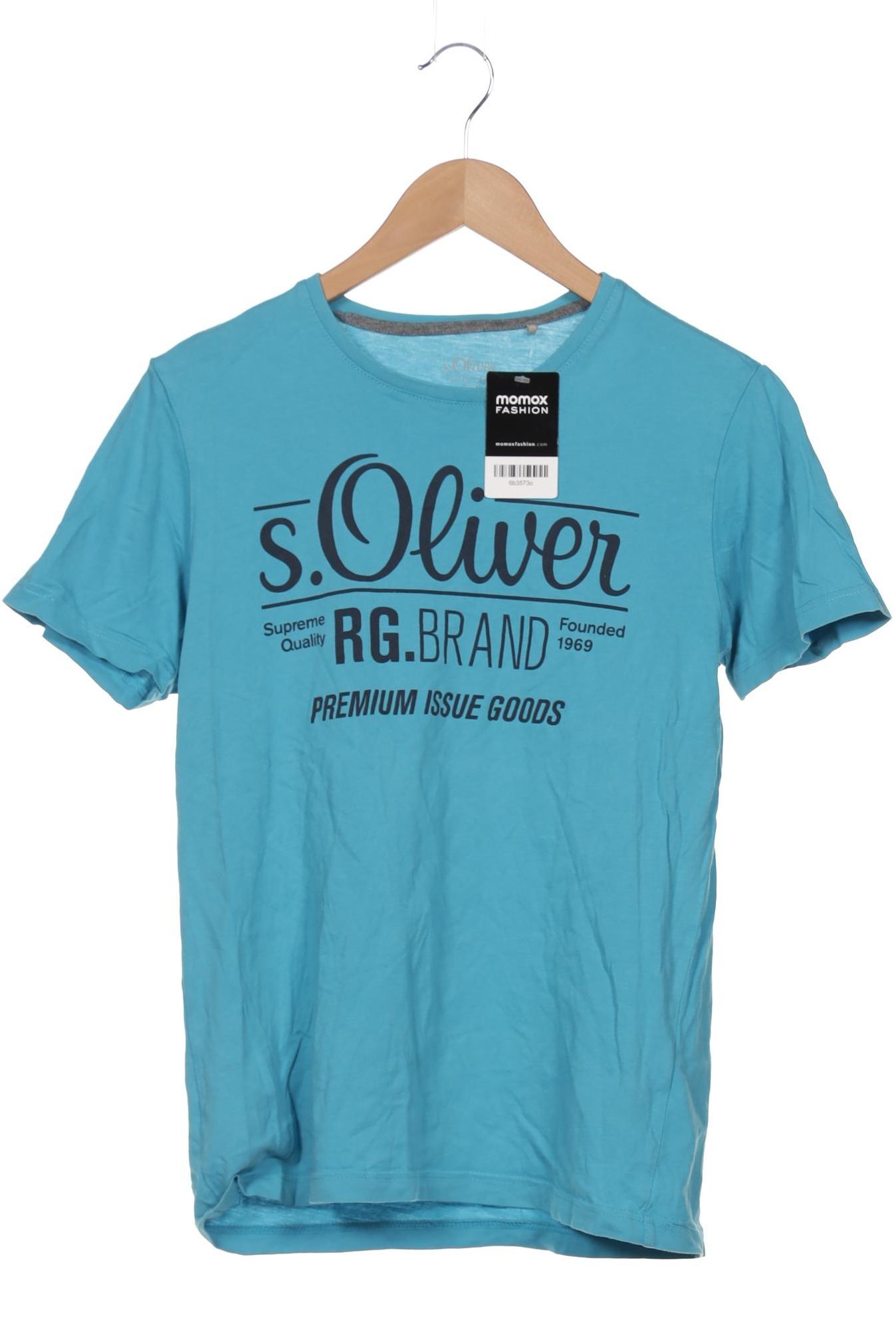 

s.Oliver Herren T-Shirt, blau, Gr. 48