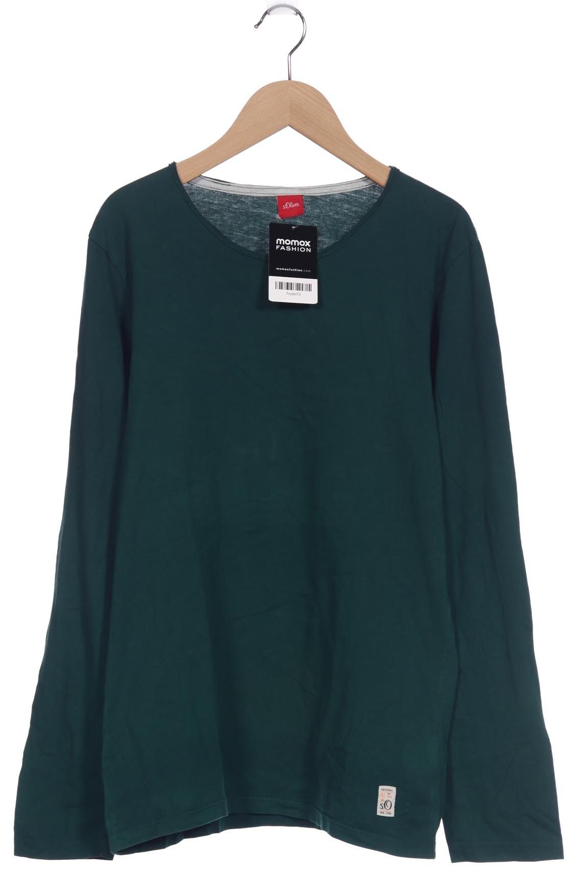 

s.Oliver Herren Langarmshirt, grün, Gr. 48
