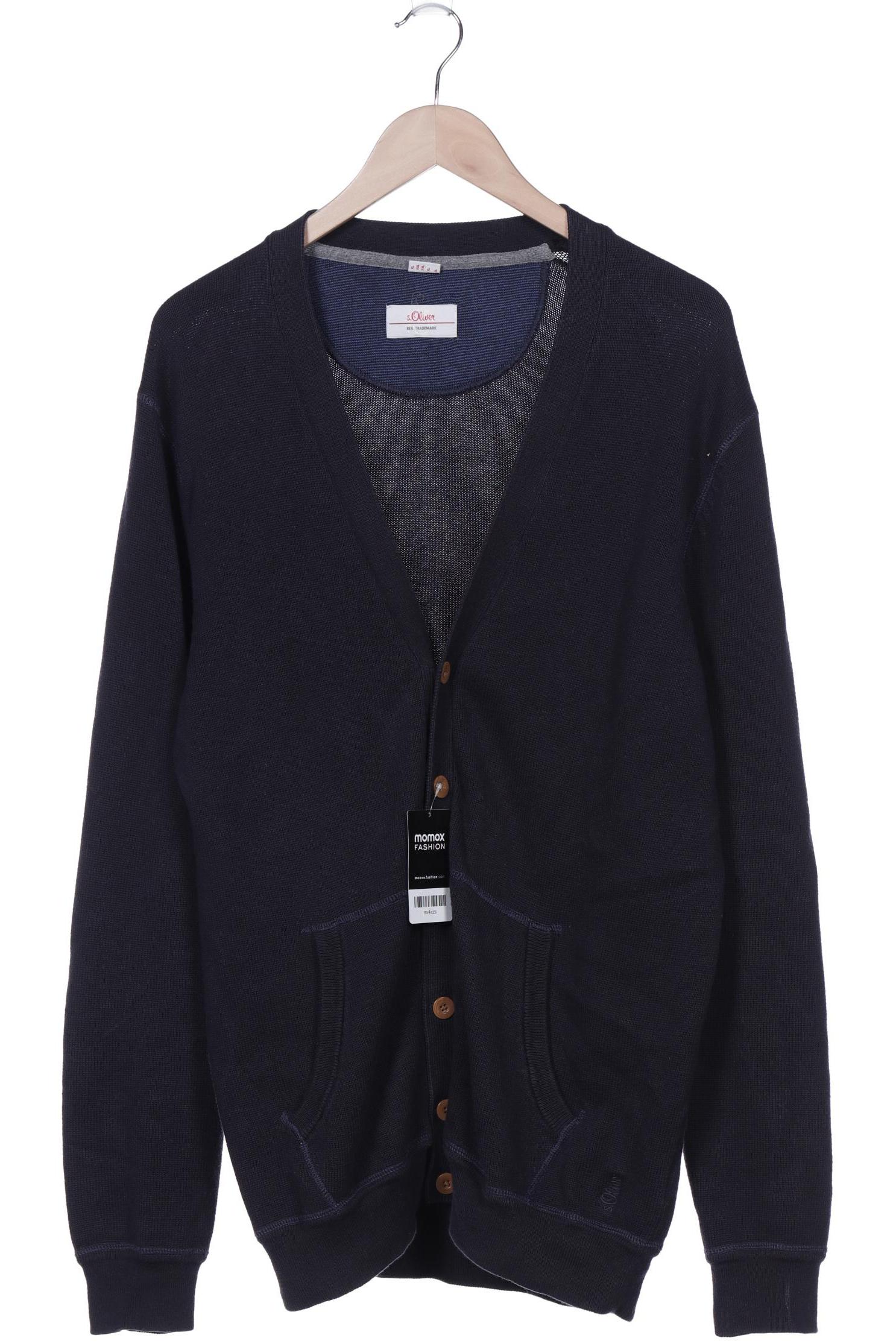 

s.Oliver Herren Strickjacke, marineblau, Gr. 54
