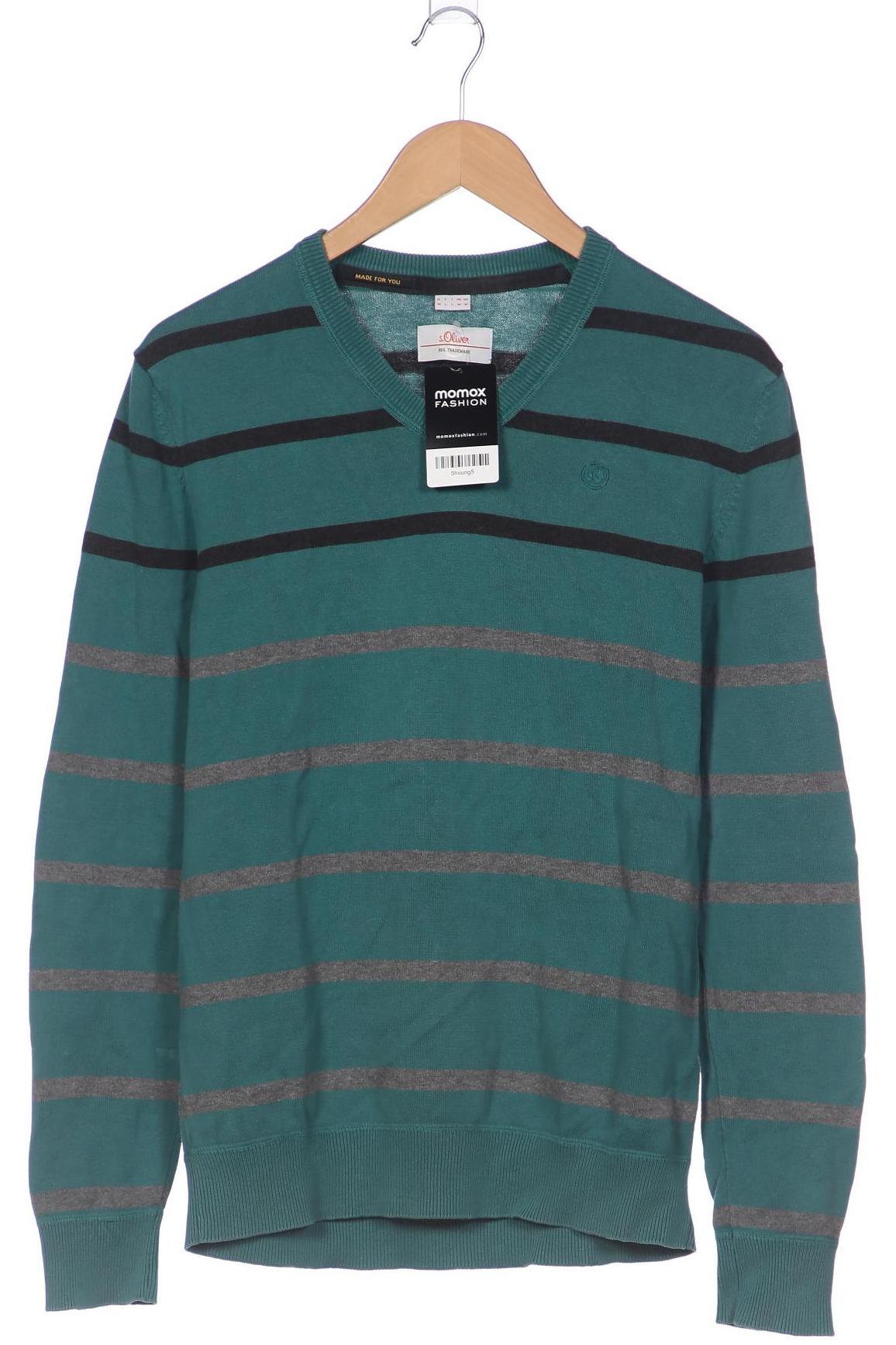 

s.Oliver Herren Pullover, türkis, Gr. 48