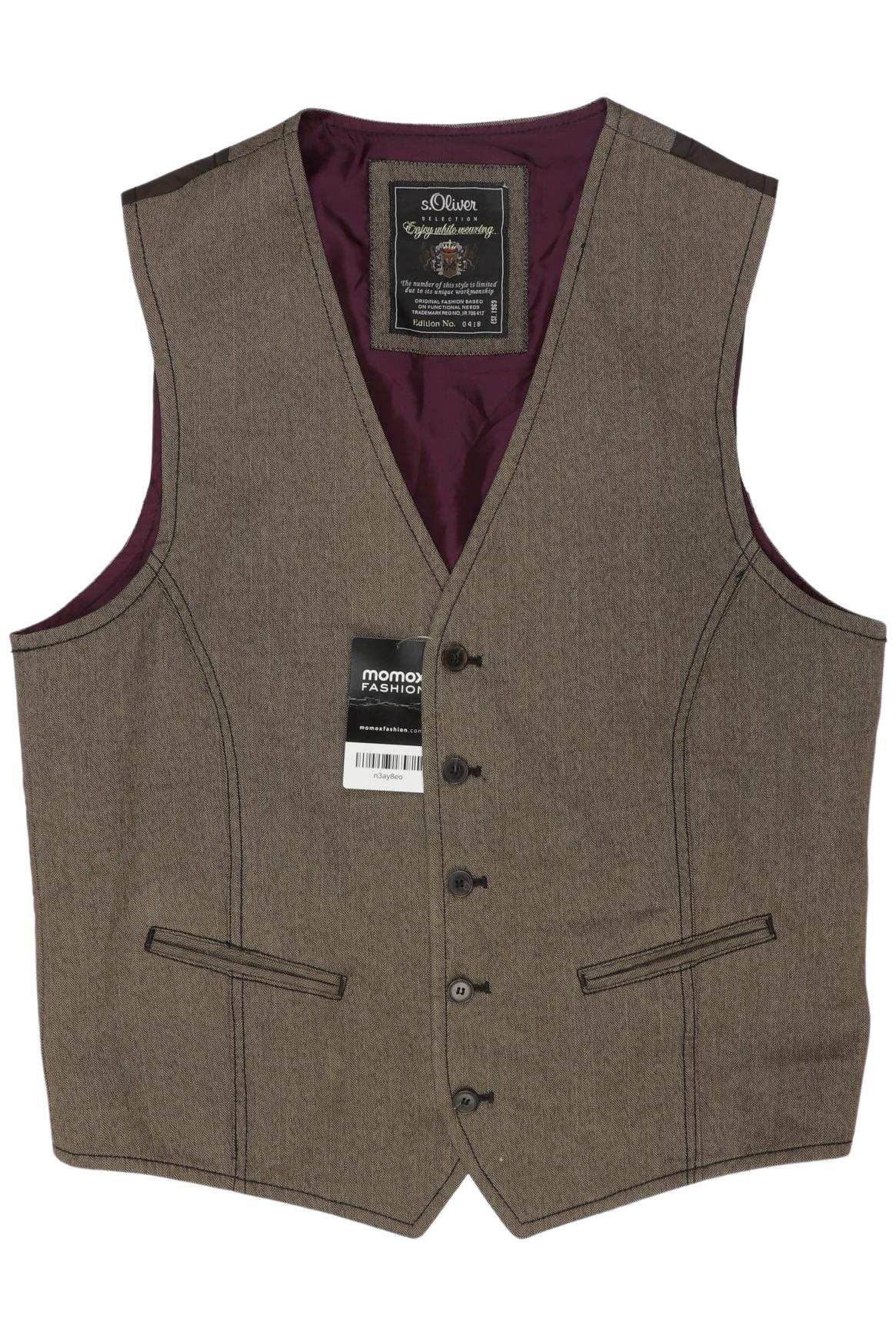 

s.Oliver Herren Weste, braun, Gr. 48