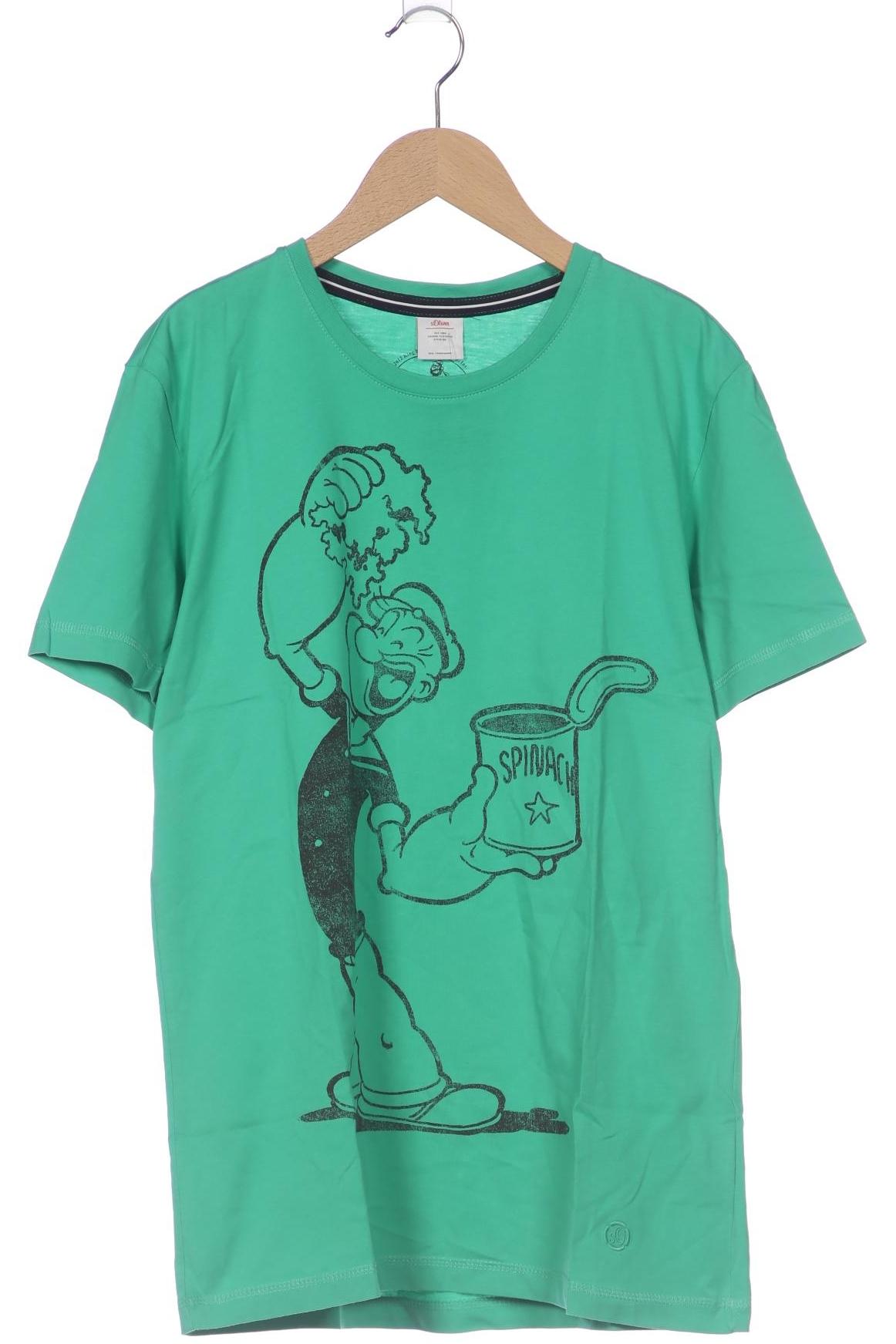 

s.Oliver Herren T-Shirt, grün, Gr. 52