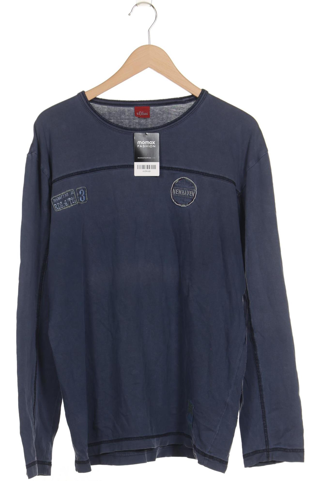 

s.Oliver Herren Langarmshirt, marineblau, Gr. 54