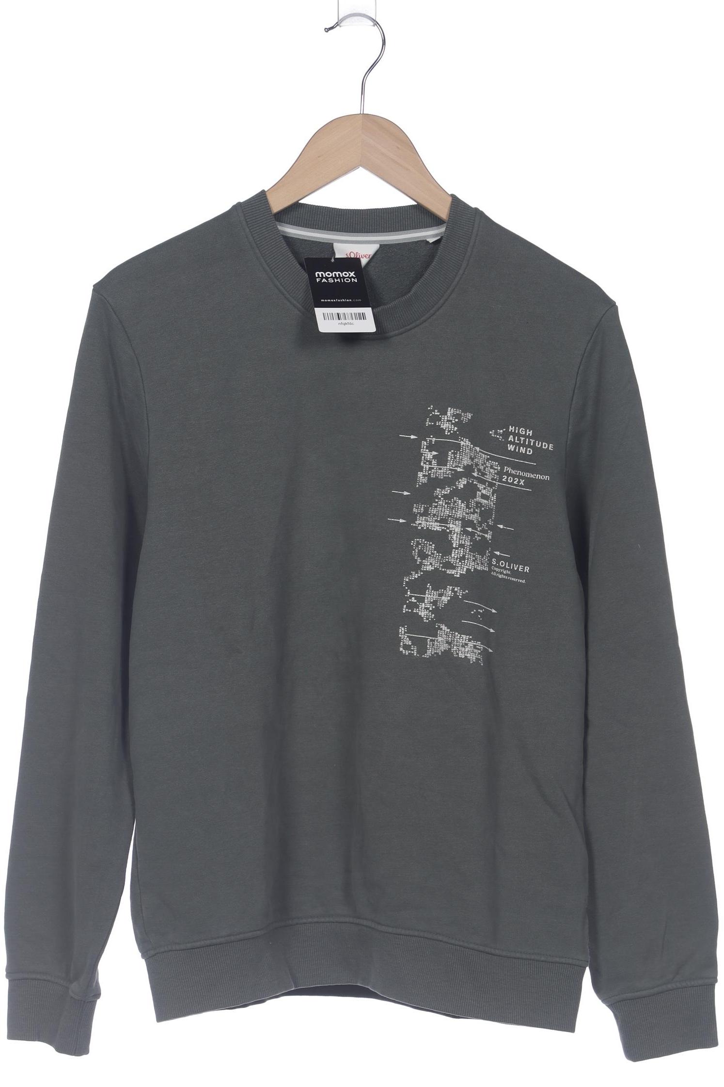 

s.Oliver Herren Sweatshirt, grün, Gr. 48