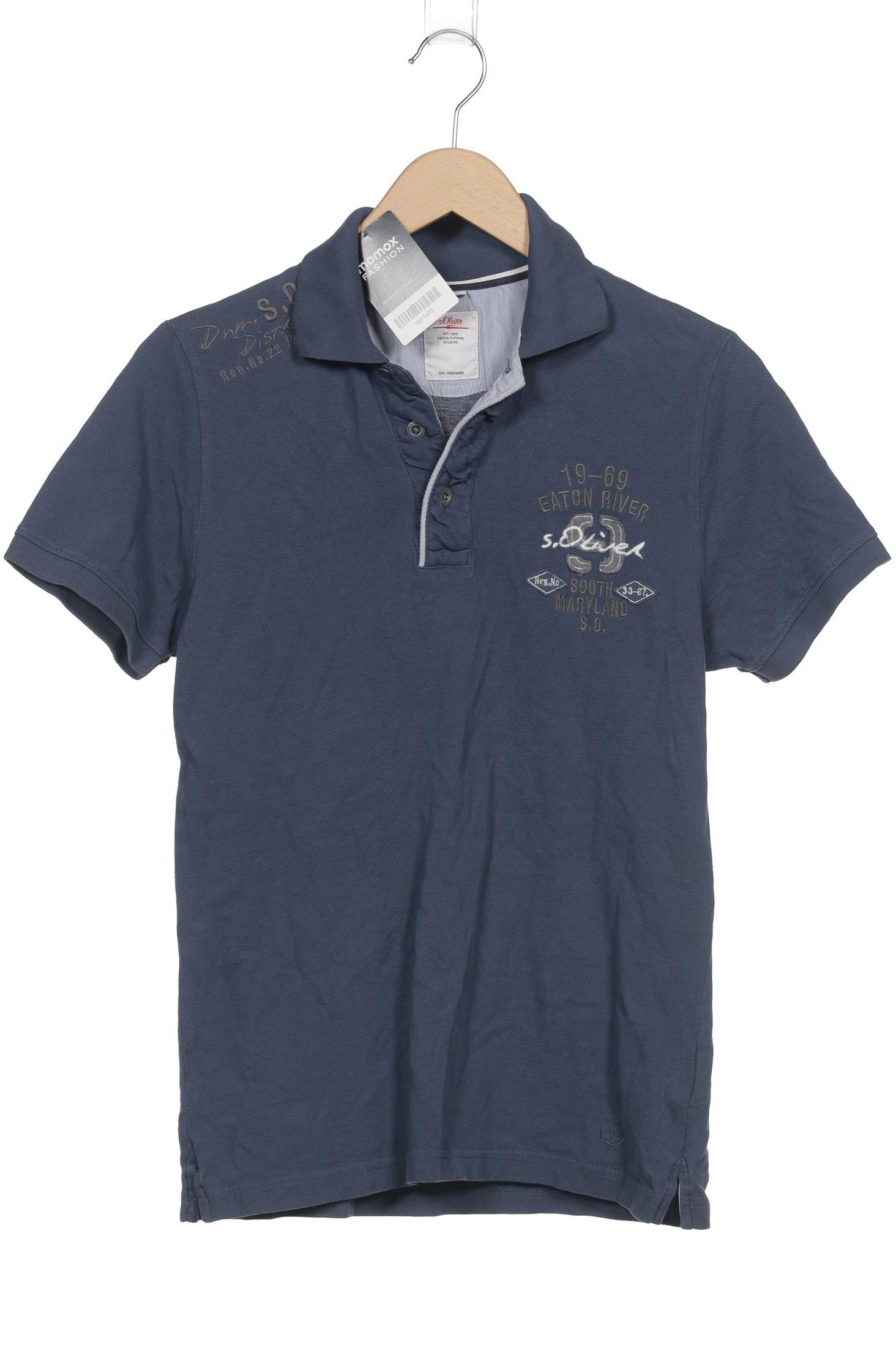 

s.Oliver Herren Poloshirt, blau, Gr. 46