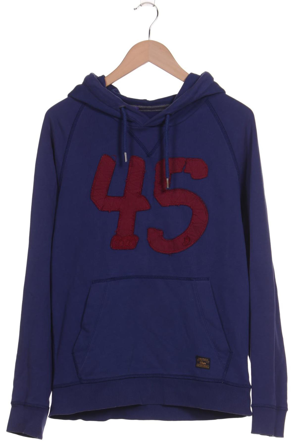

s.Oliver Herren Kapuzenpullover, blau, Gr. 48