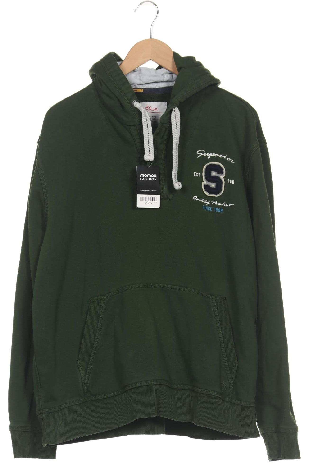 

s.Oliver Herren Kapuzenpullover, grün, Gr. 56