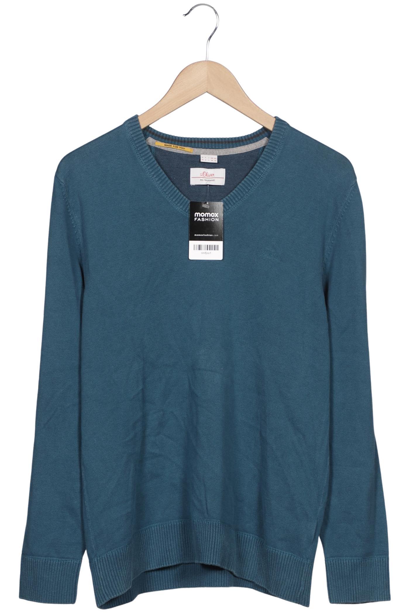

s.Oliver Herren Pullover, türkis, Gr. 48