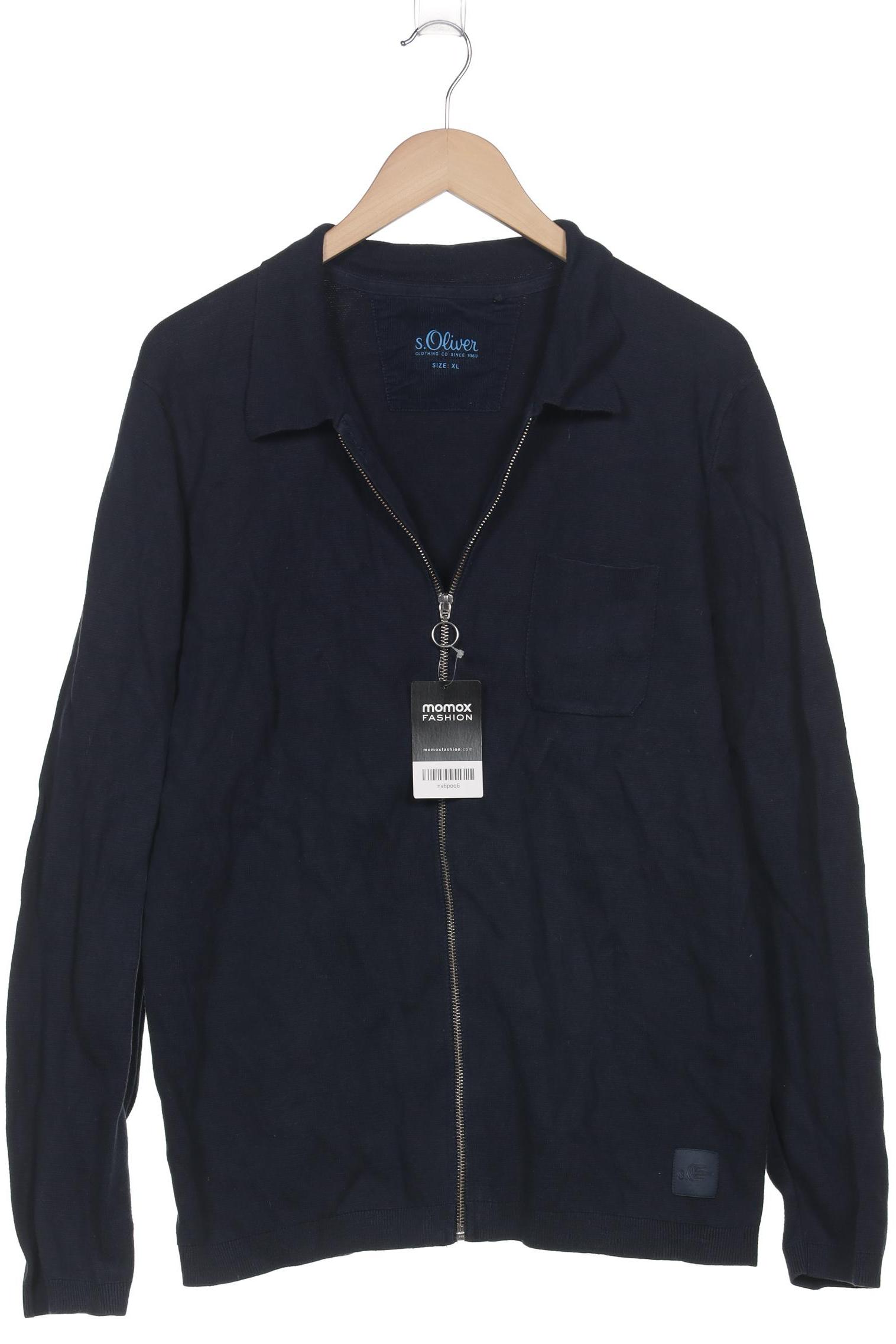 

s.Oliver Herren Strickjacke, marineblau, Gr. 54