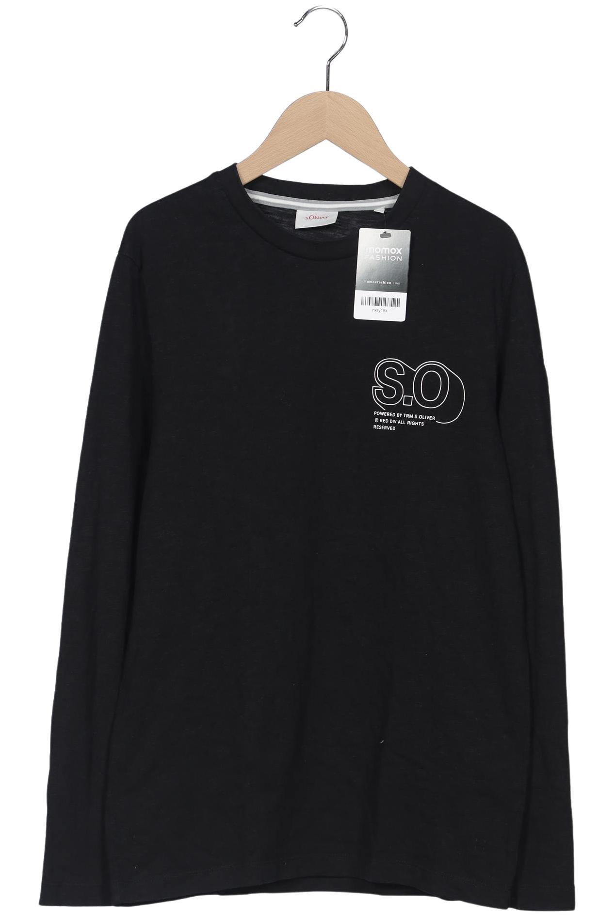 

s.Oliver Herren Langarmshirt, schwarz, Gr. 46