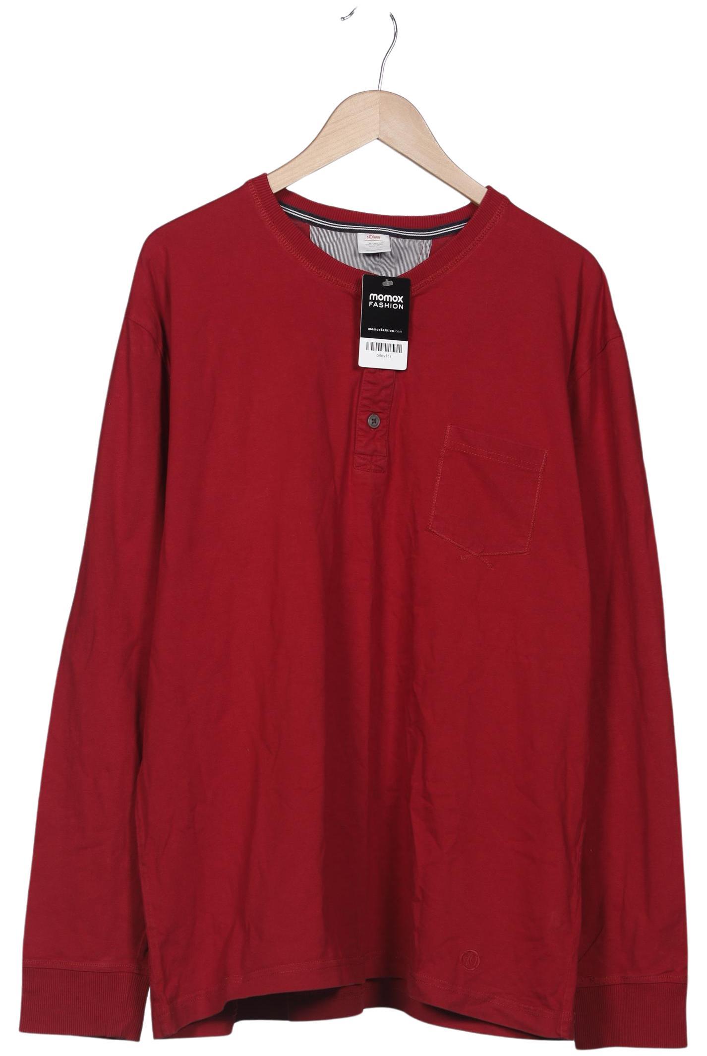 

s.Oliver Herren Langarmshirt, bordeaux, Gr. 58