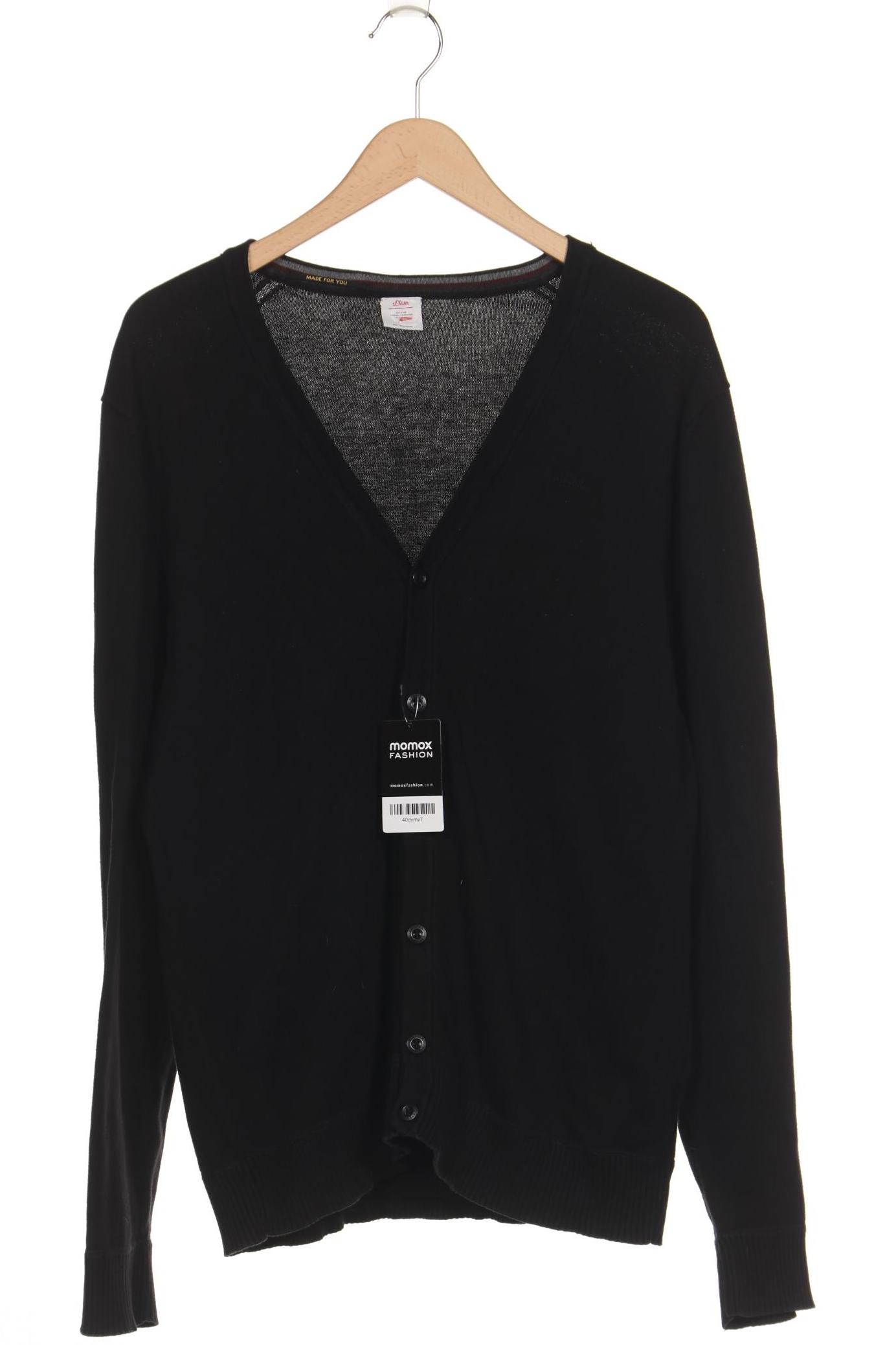 

s.Oliver Herren Strickjacke, schwarz, Gr. 52