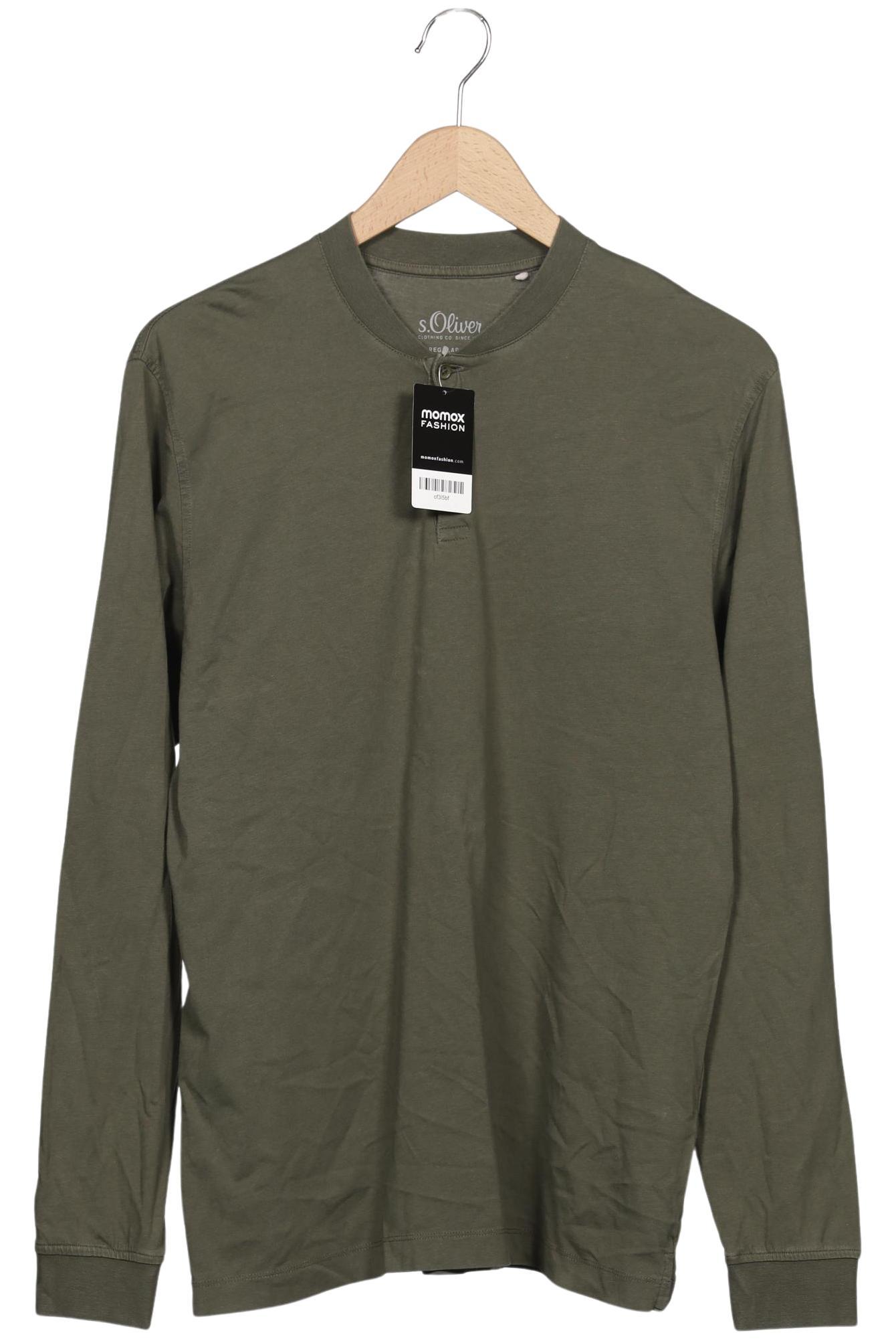 

s.Oliver Herren Langarmshirt, grün, Gr. 48