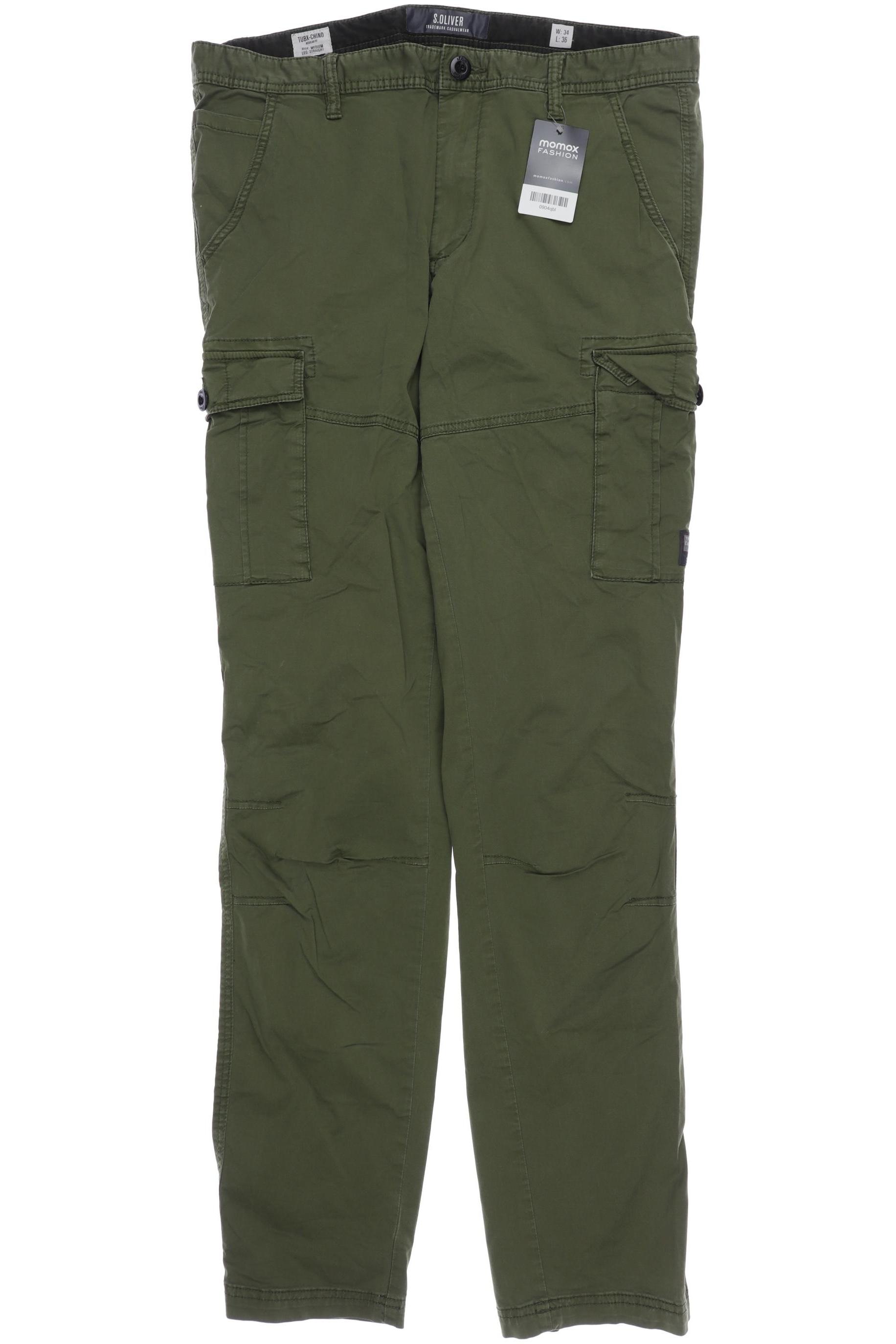 

s.Oliver Herren Stoffhose, grün, Gr. 34