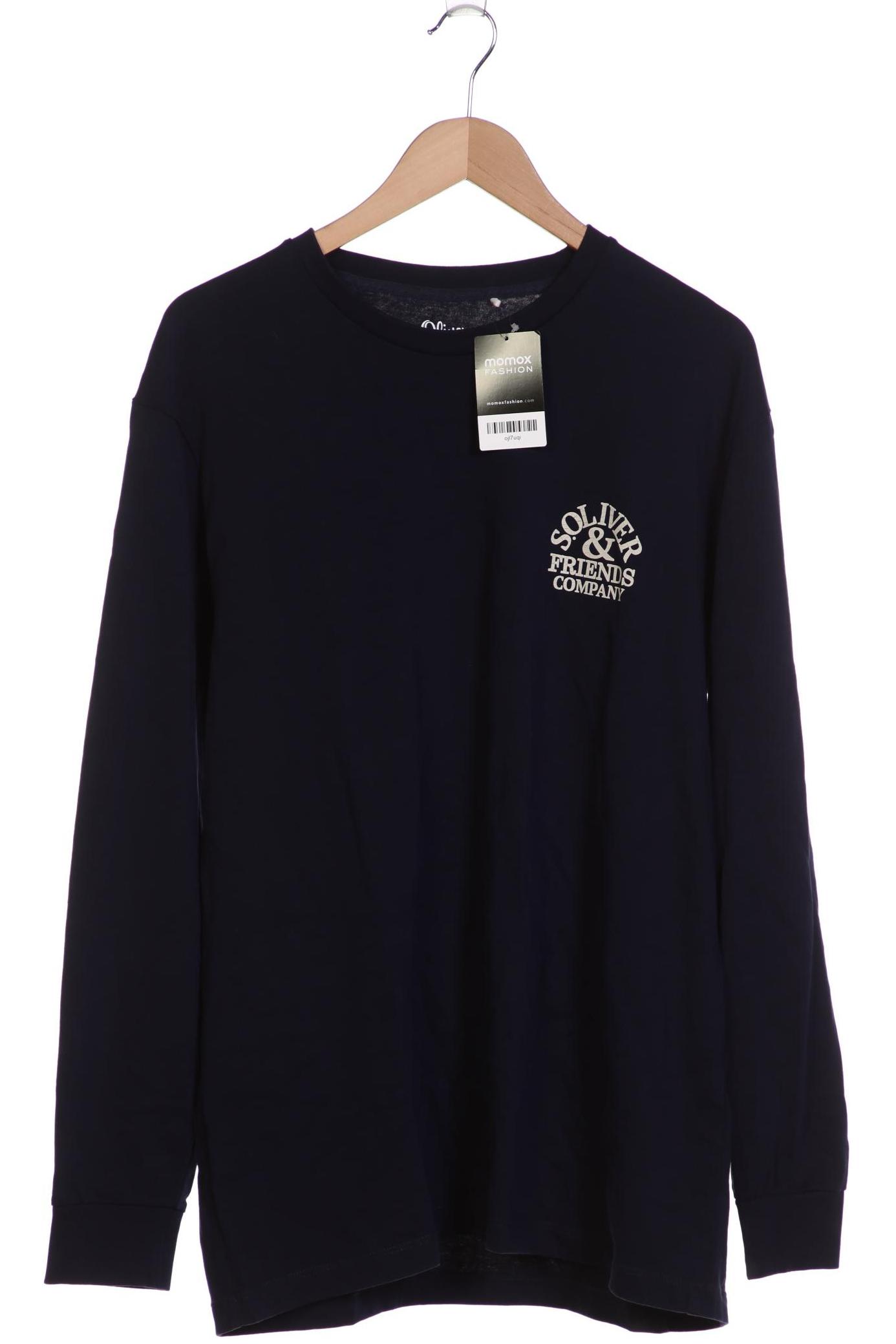 

s.Oliver Herren Langarmshirt, marineblau, Gr. 56