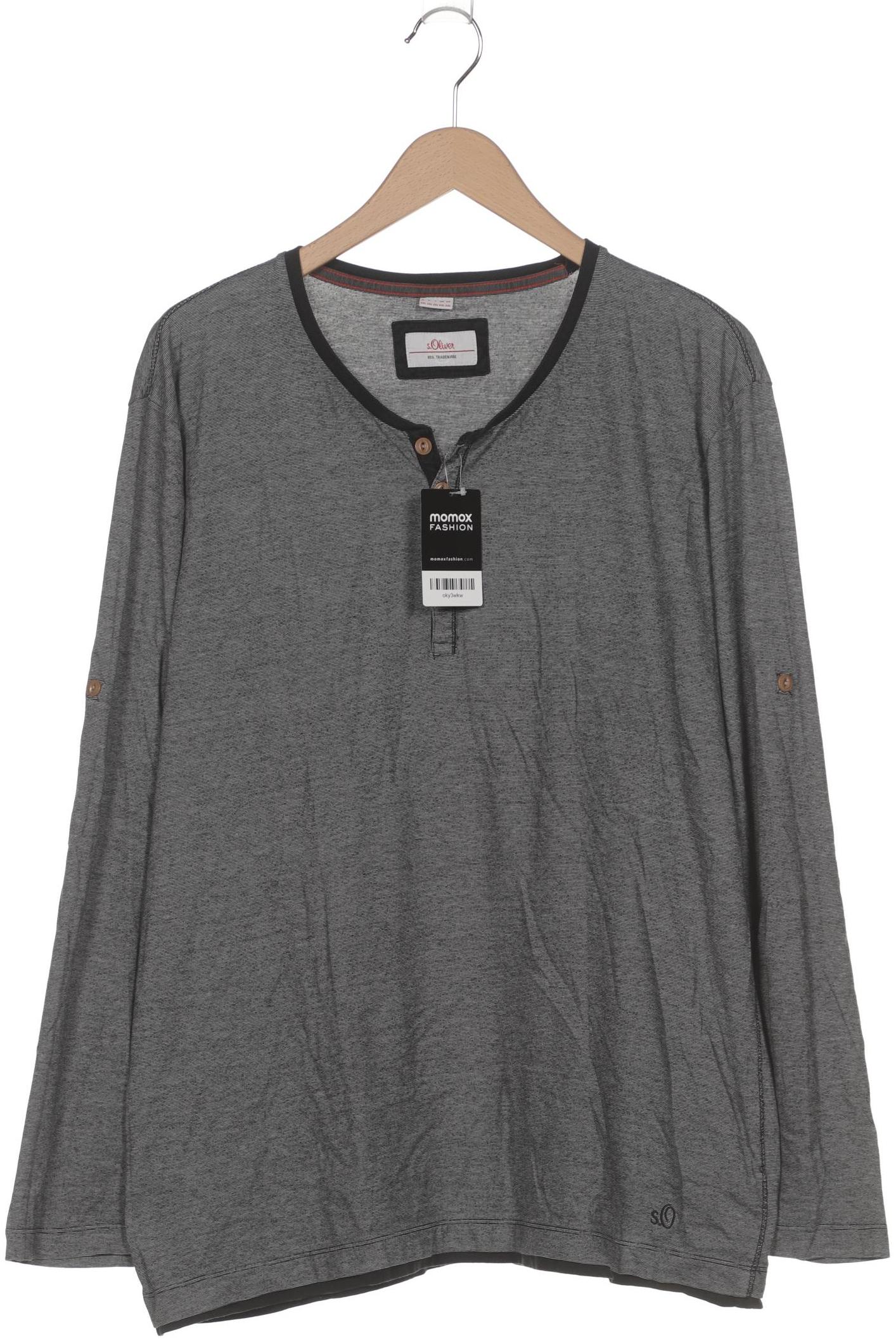 

s.Oliver Herren Langarmshirt, grau, Gr. 56