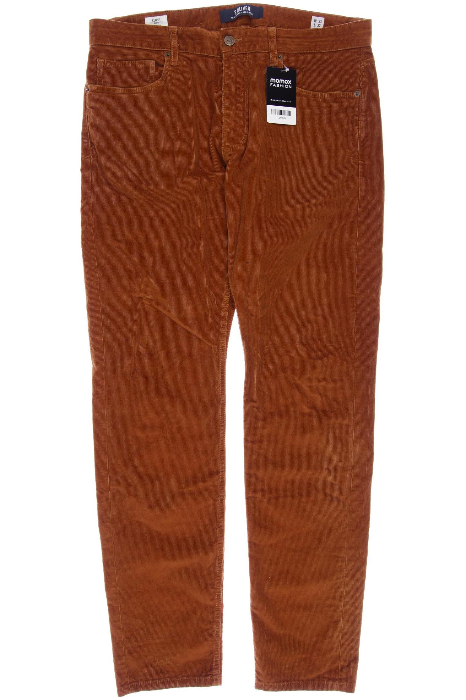 

s.Oliver Herren Stoffhose, braun, Gr. 33