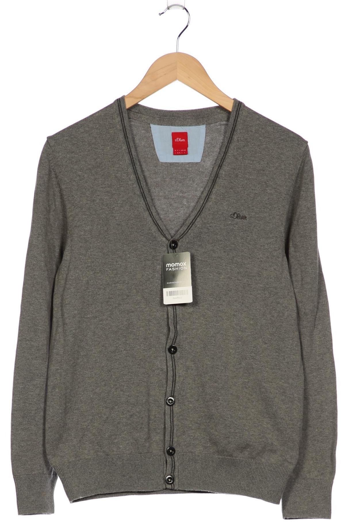

s.Oliver Herren Strickjacke, grau, Gr. 52