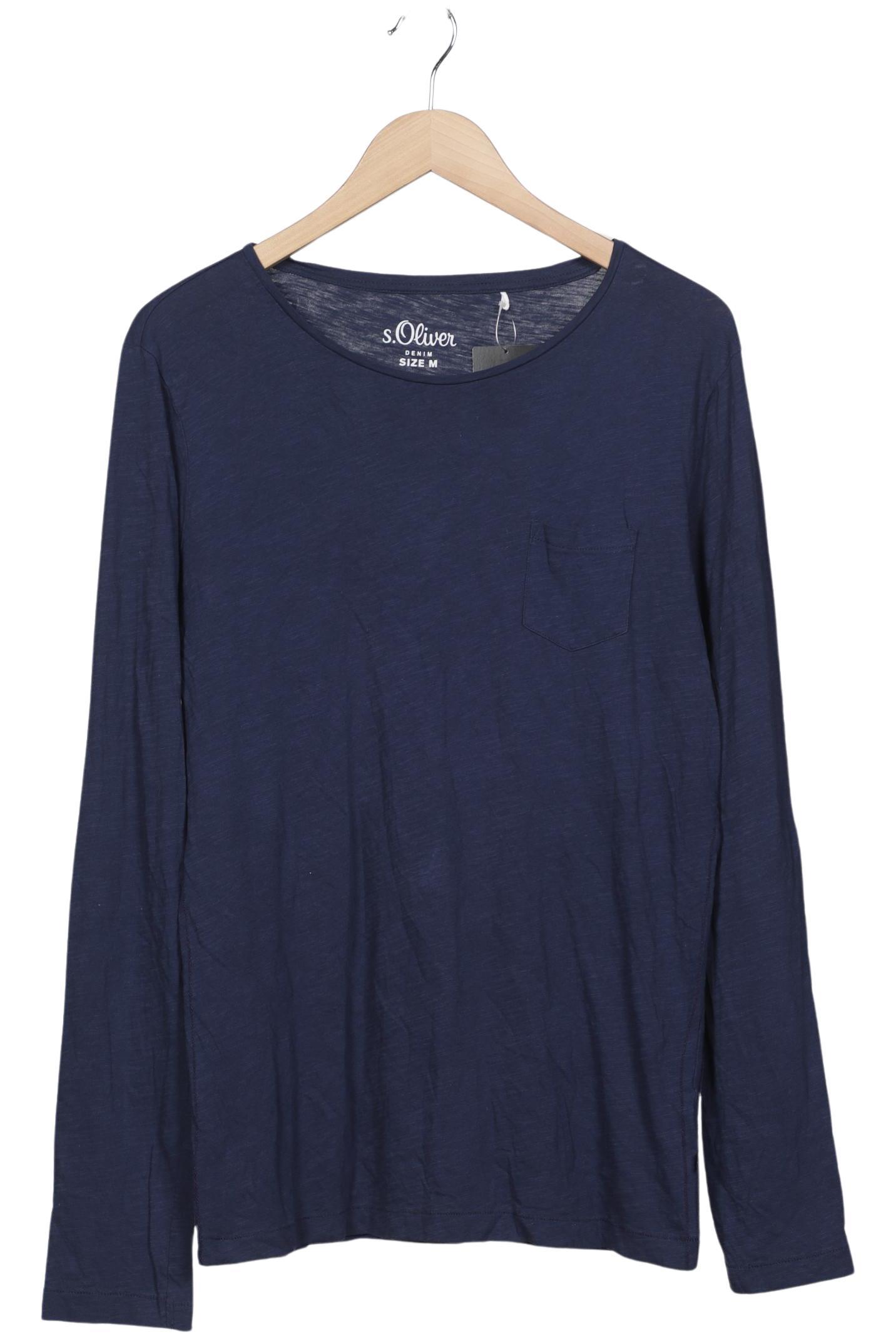 

s.Oliver Herren Langarmshirt, marineblau, Gr. 48
