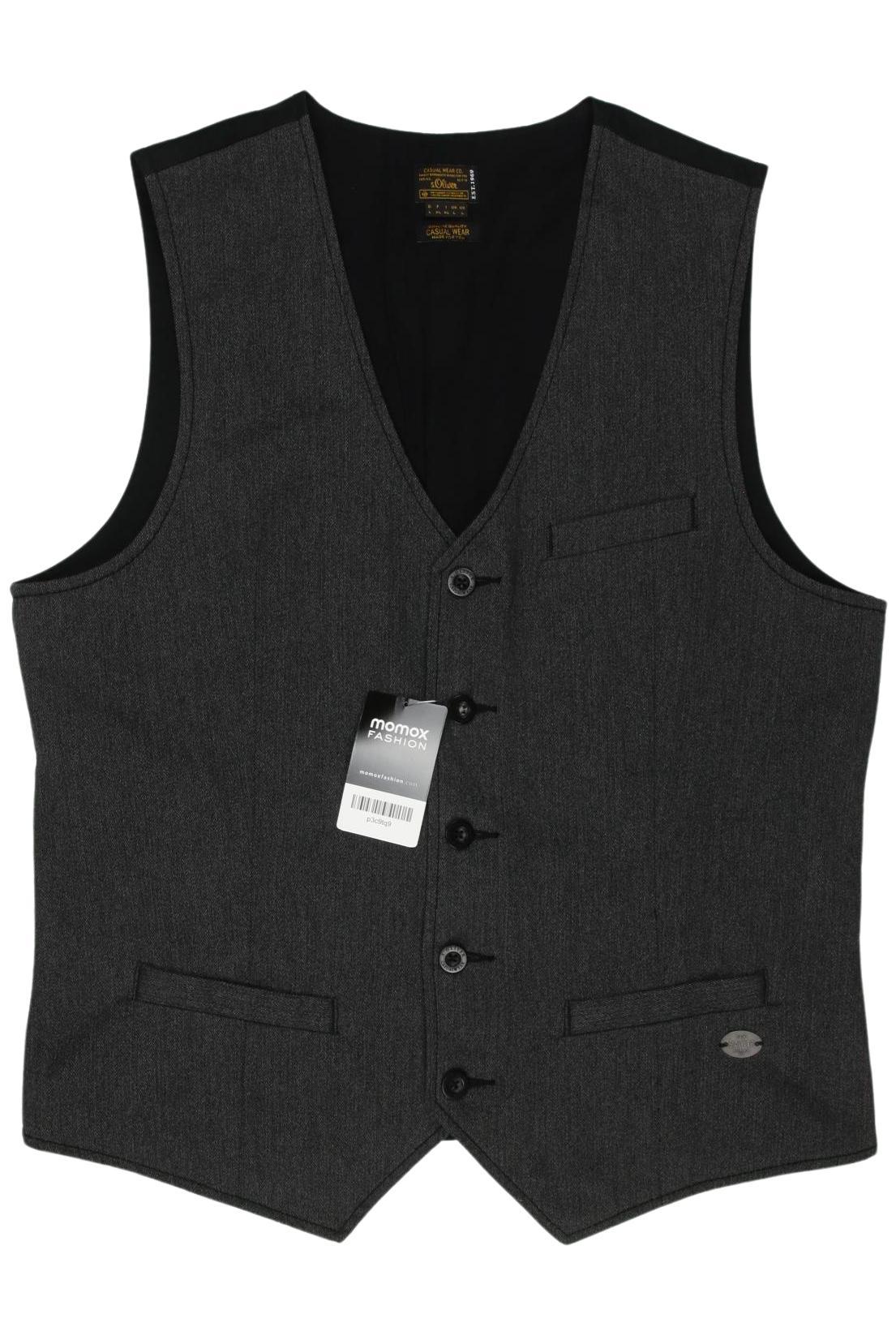 

s.Oliver Herren Weste, schwarz, Gr. 52