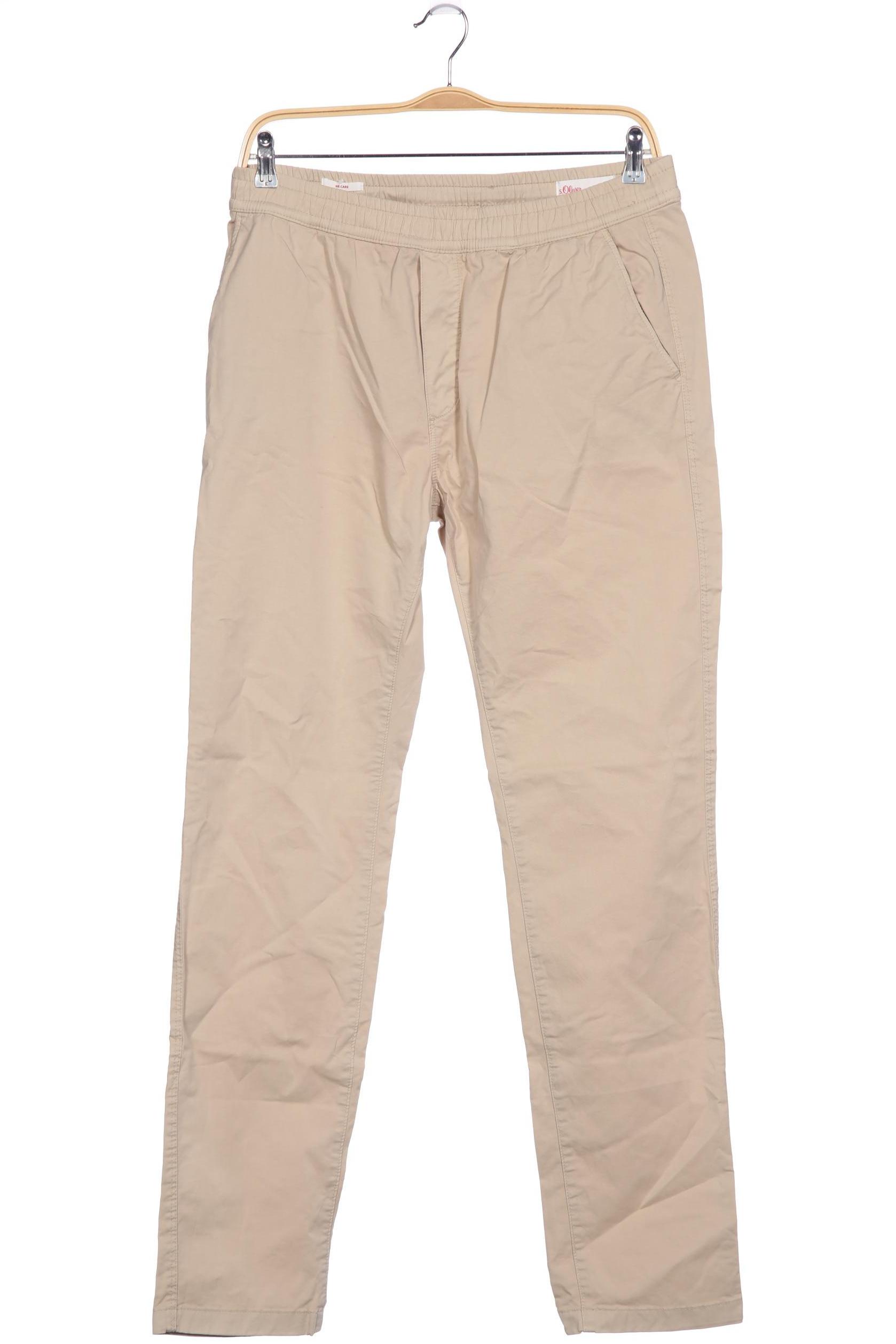 

s.Oliver Herren Stoffhose, beige, Gr. 0