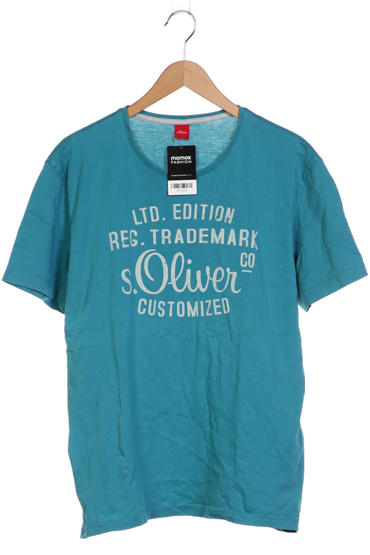 

s.Oliver Herren T-Shirt, blau, Gr. 56