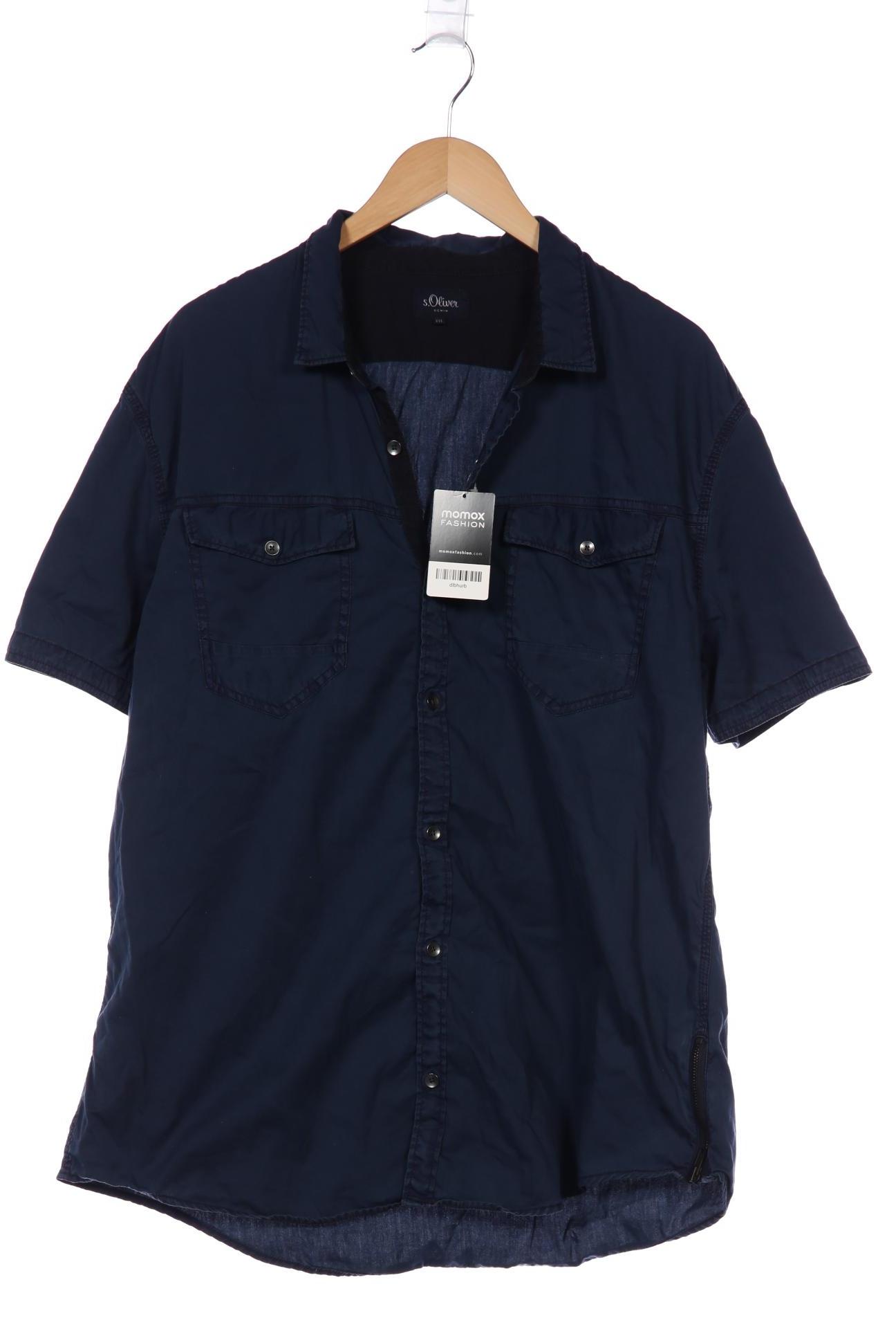 

s.Oliver Herren Hemd, marineblau, Gr. 56