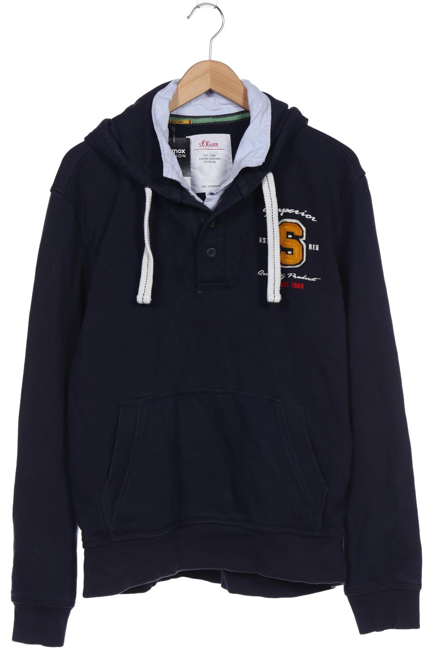 

s.Oliver Herren Kapuzenpullover, marineblau, Gr. 54