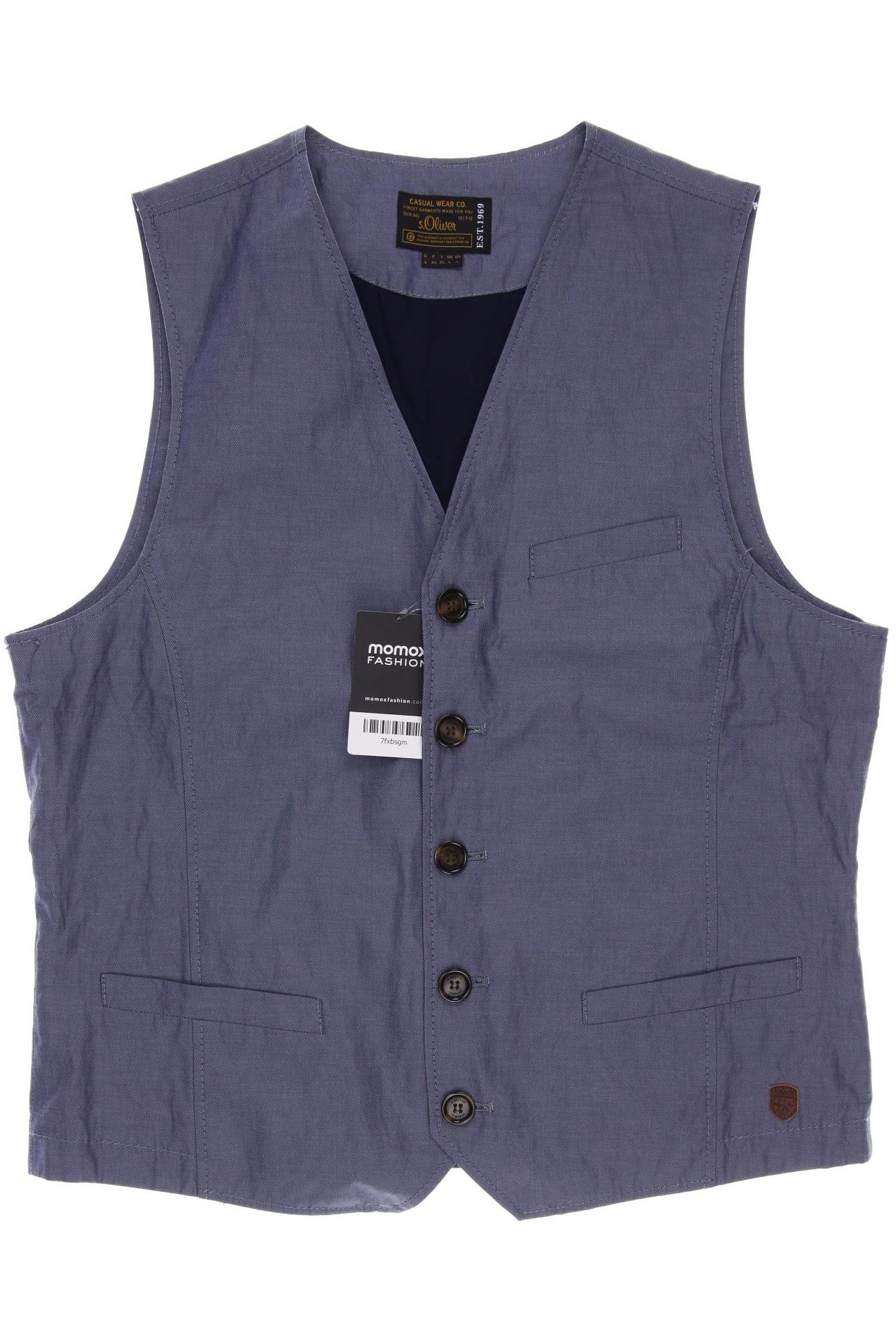 

s.Oliver Herren Weste, blau, Gr. 52