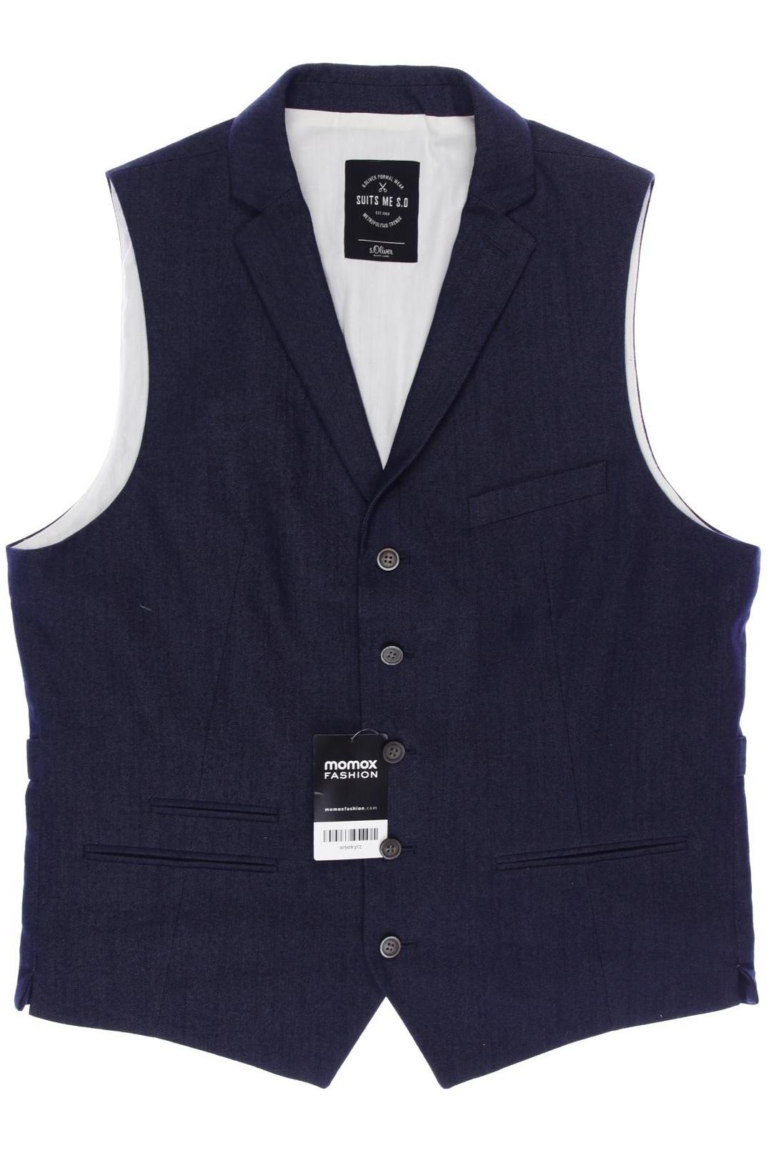 

s.Oliver Herren Weste, marineblau, Gr. 50