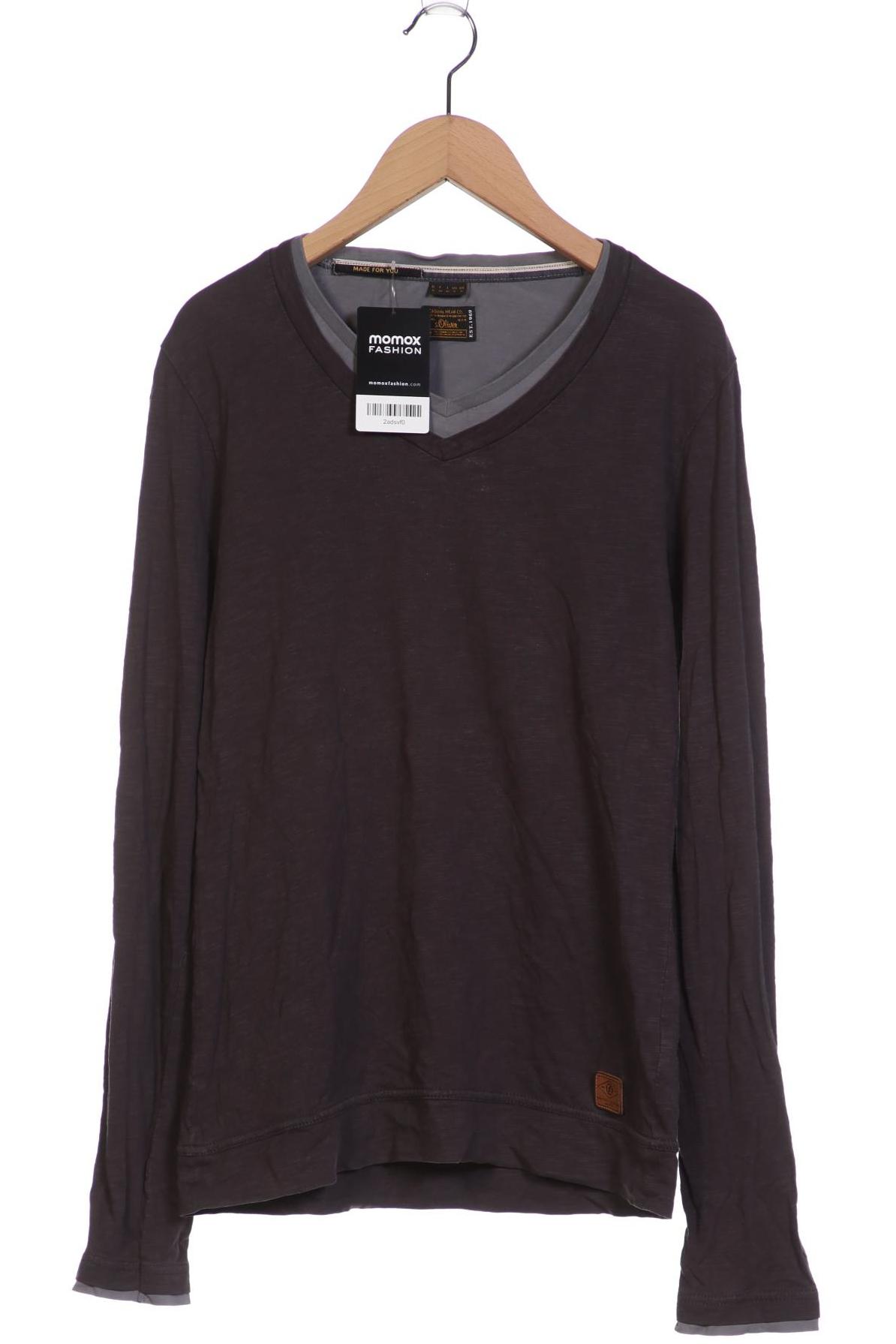 

s.Oliver Herren Langarmshirt, grau, Gr. 46