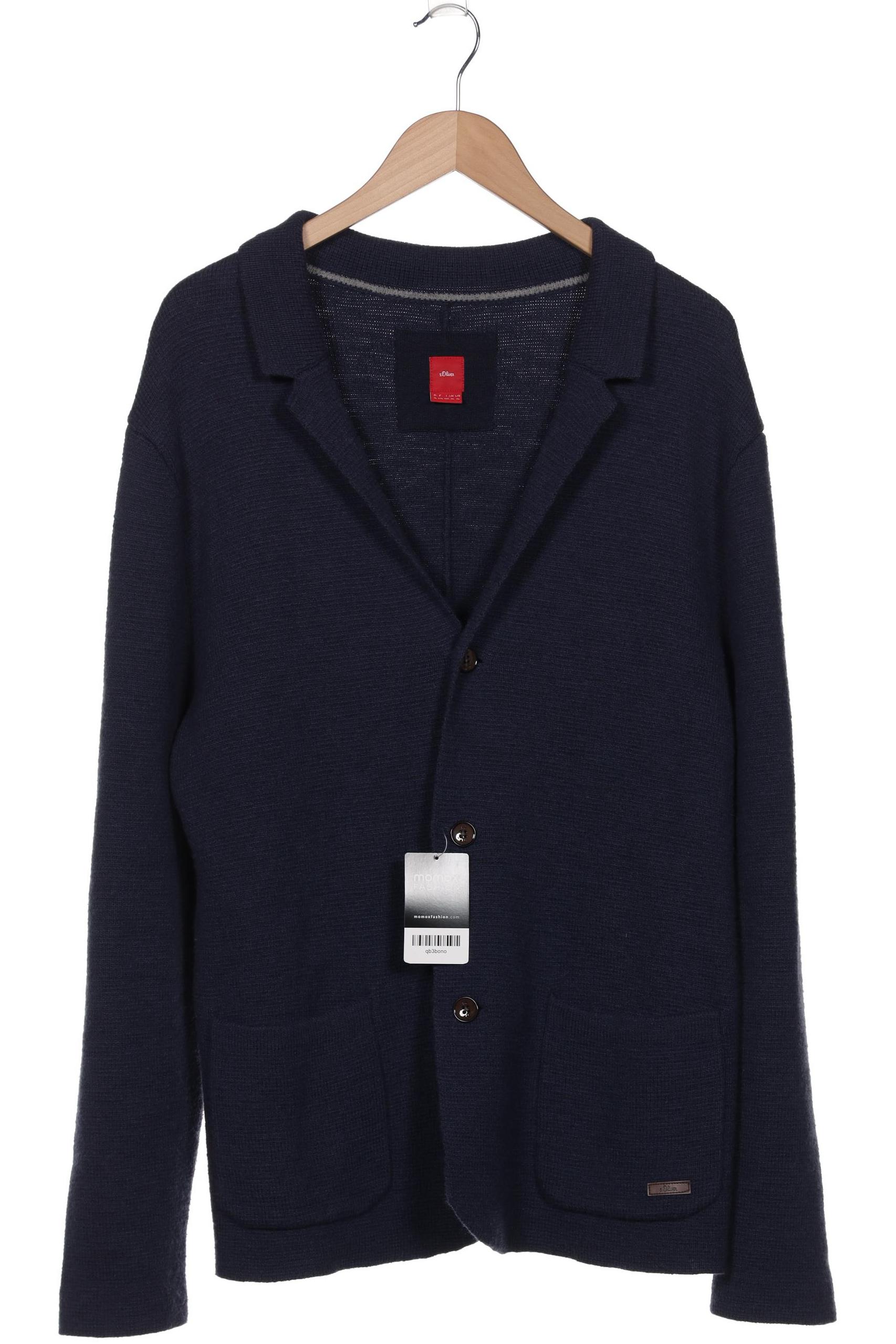 

s.Oliver Herren Strickjacke, marineblau, Gr. 54